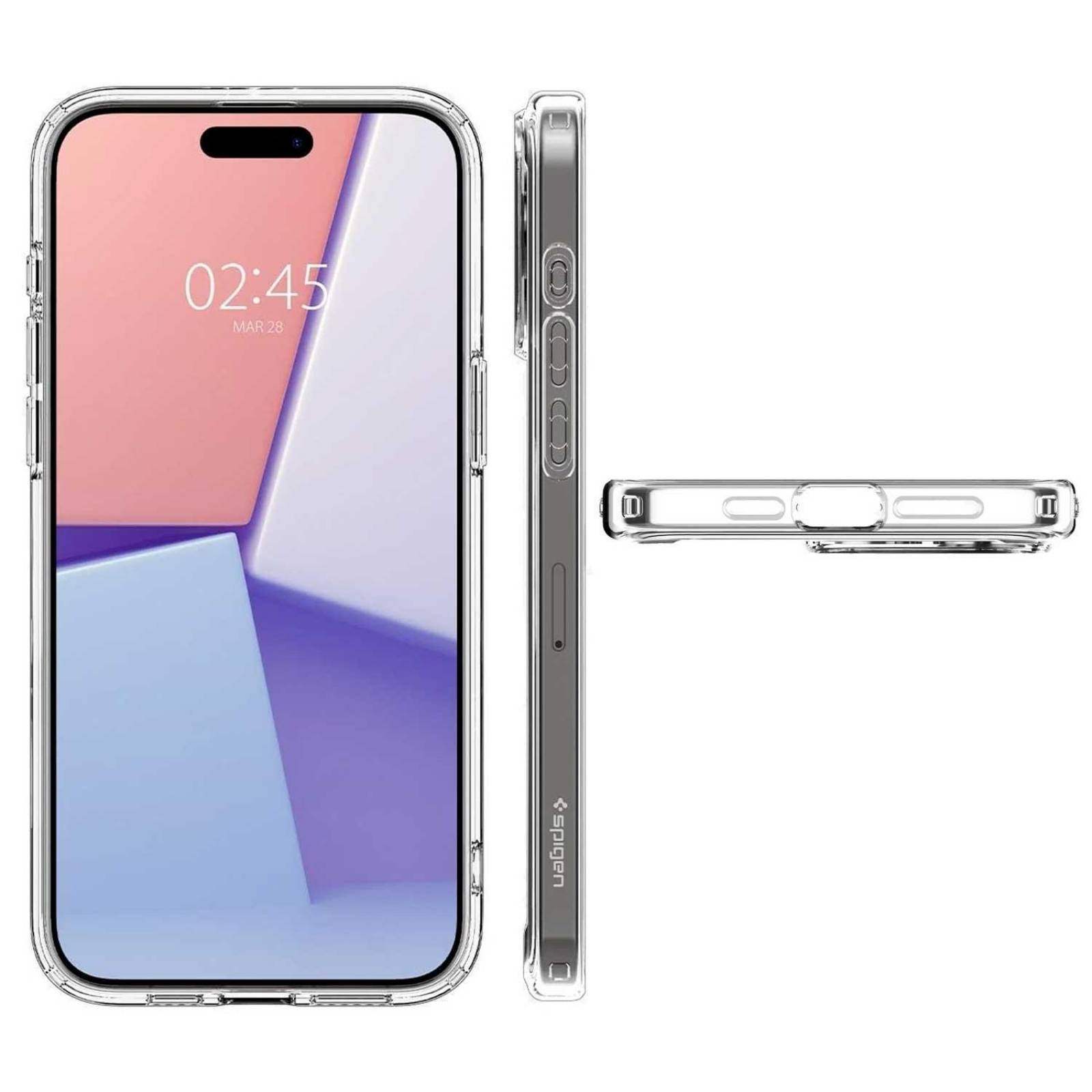 Funda SPIGEN Zero One para iPhone 15 PRO MAX Blanca 