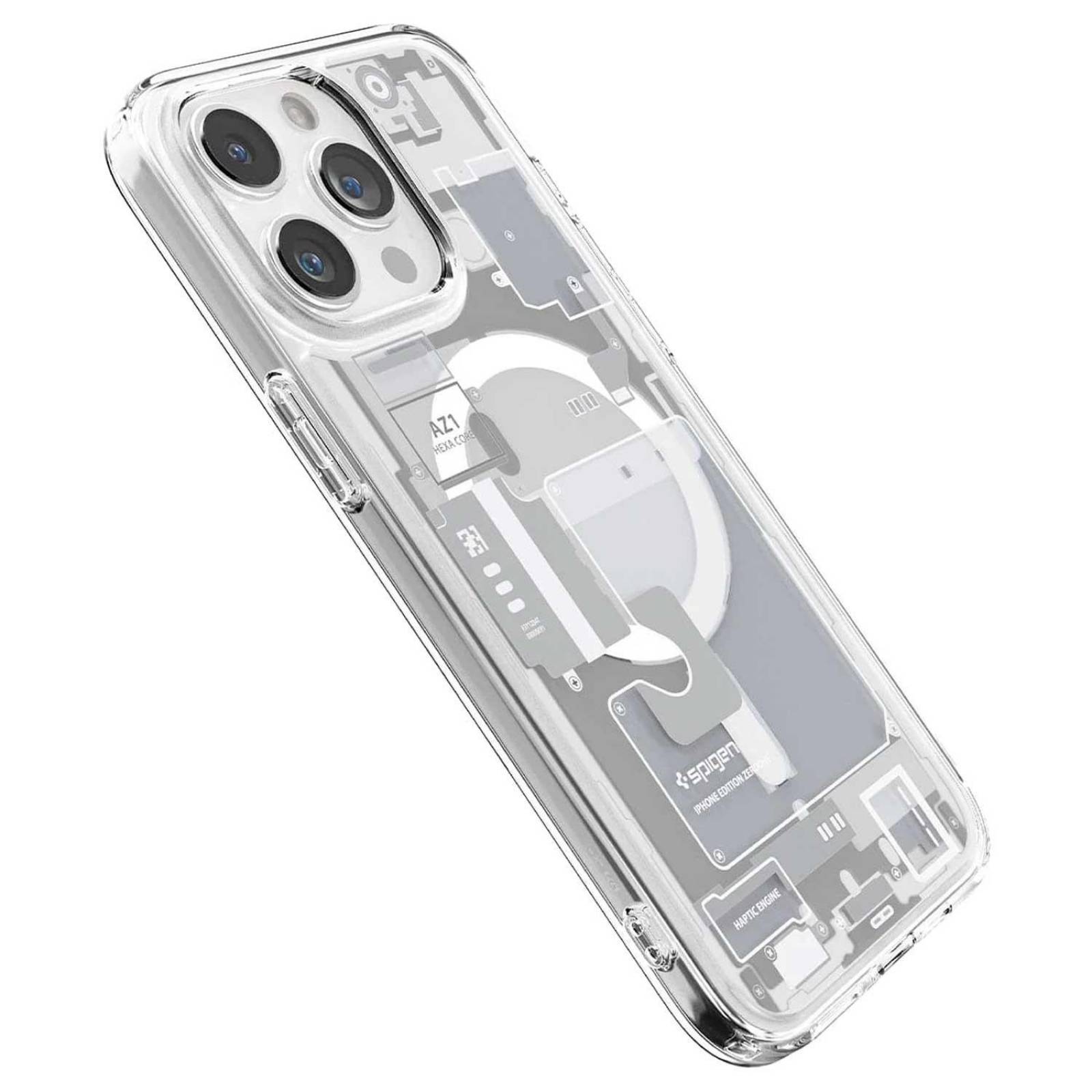 Funda SPIGEN Zero One para iPhone 15 PRO MAX Blanca 