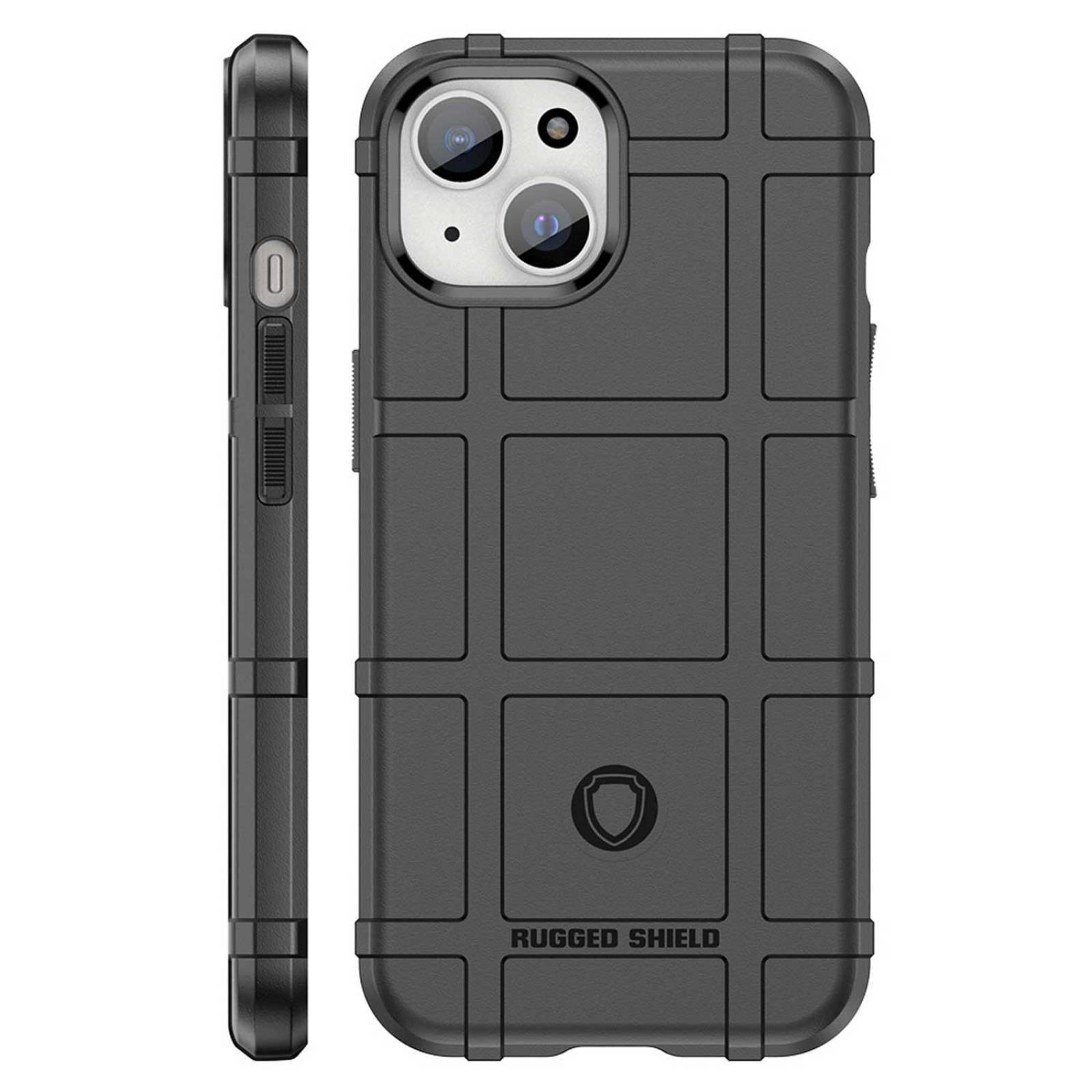 Funda TEKKU Rugged Shield para iPhone 15 PLUS Negra 