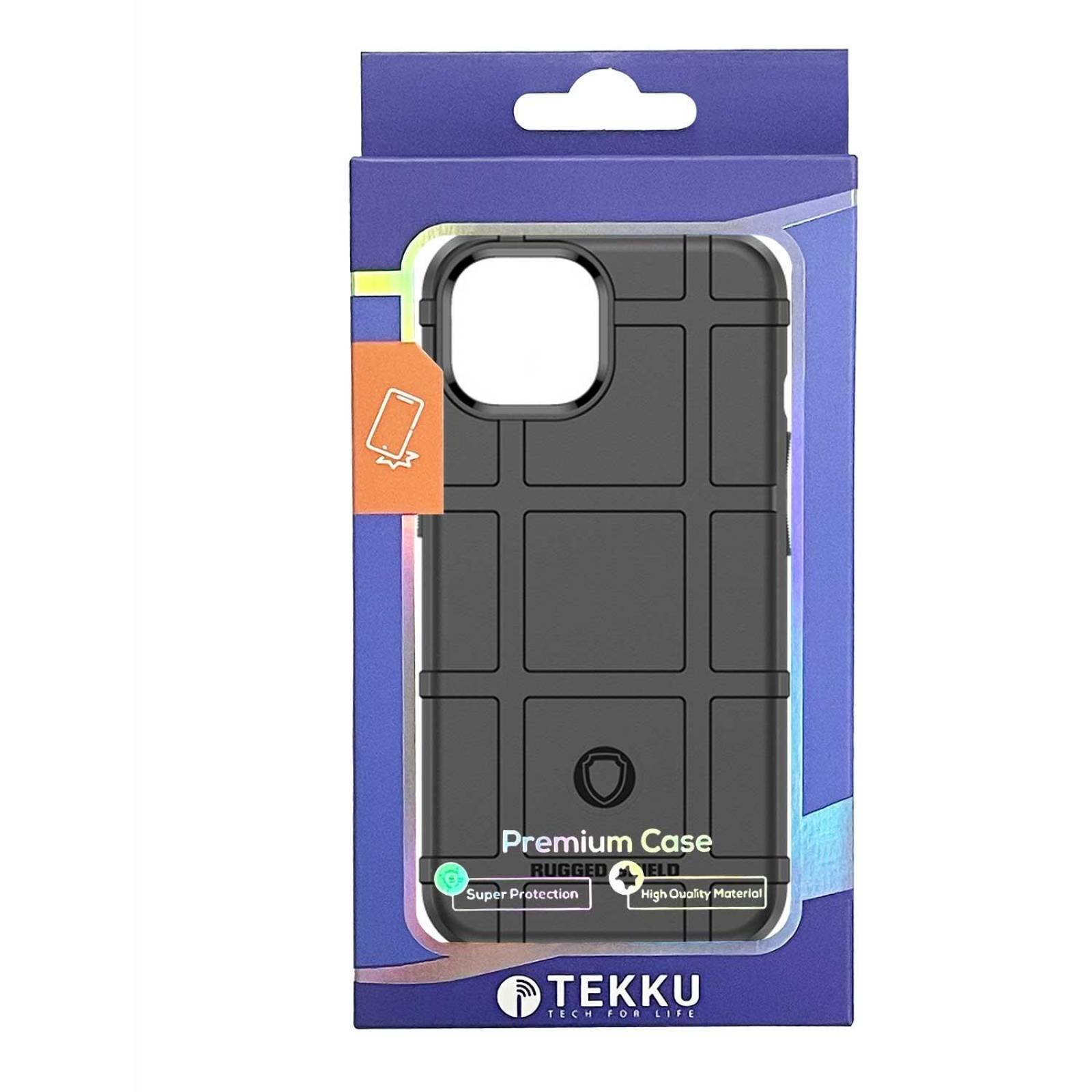 Funda TEKKU Rugged Shield para iPhone 15 PLUS Negra 