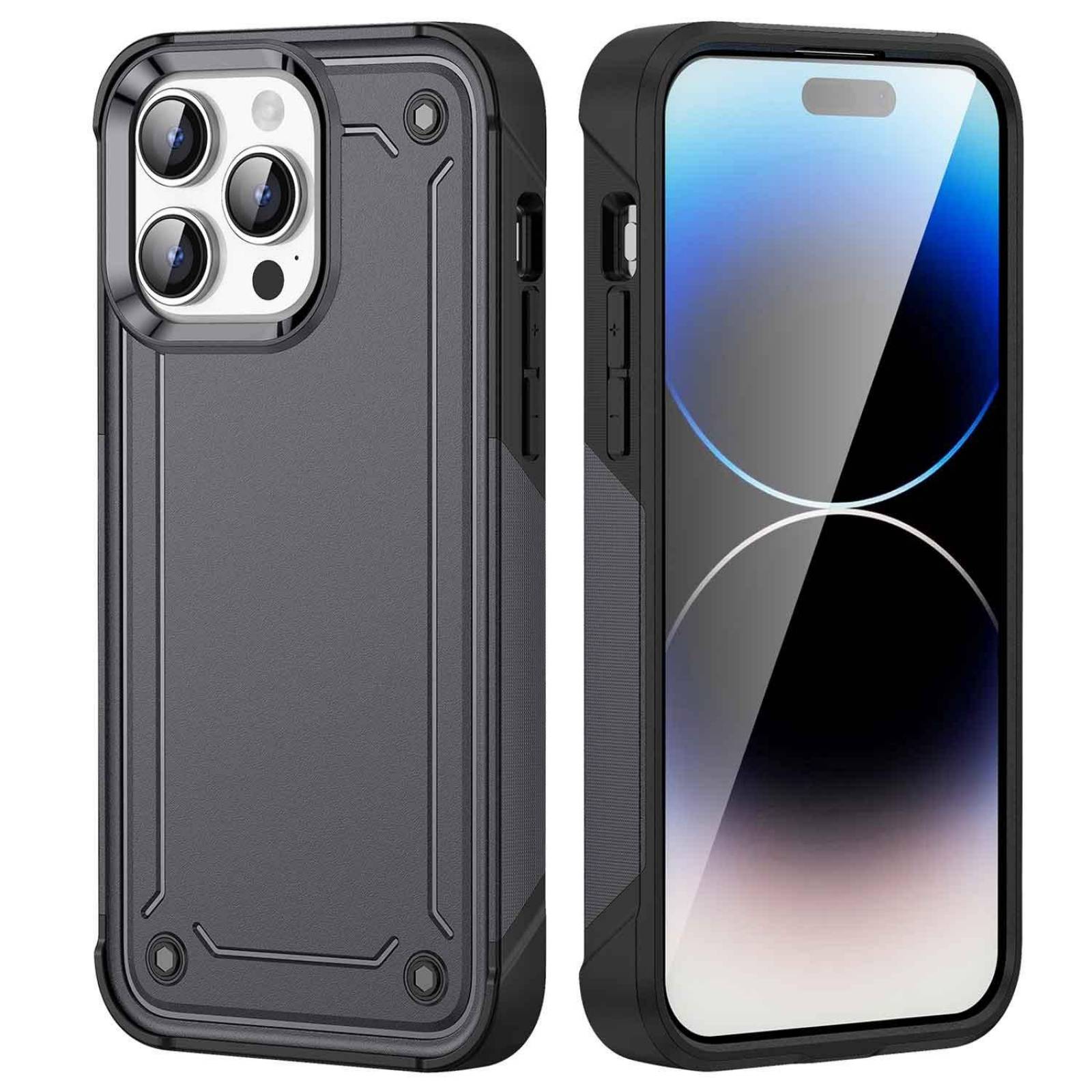 Funda TEKKU Tough cover para iPhone 15 PRO MAX Negra 