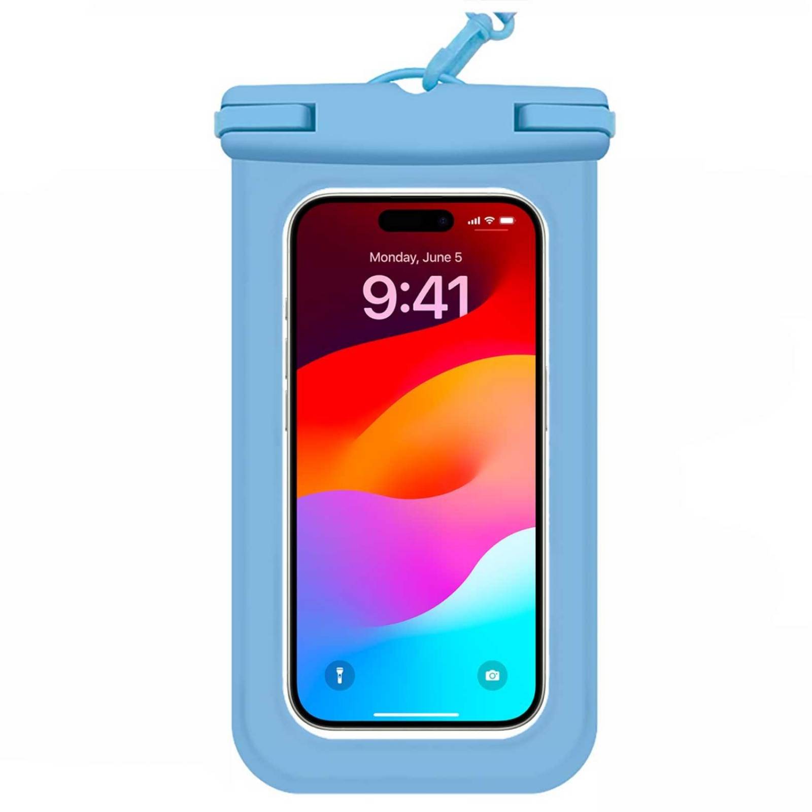 Funda TEKKU contra Agua colgante Universal sumergible Azul 