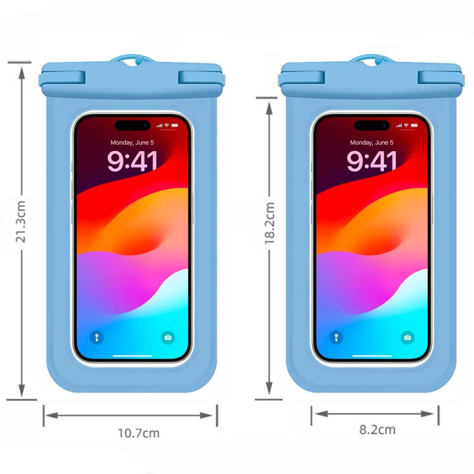 Funda TEKKU contra Agua colgante Universal sumergible Azul 
