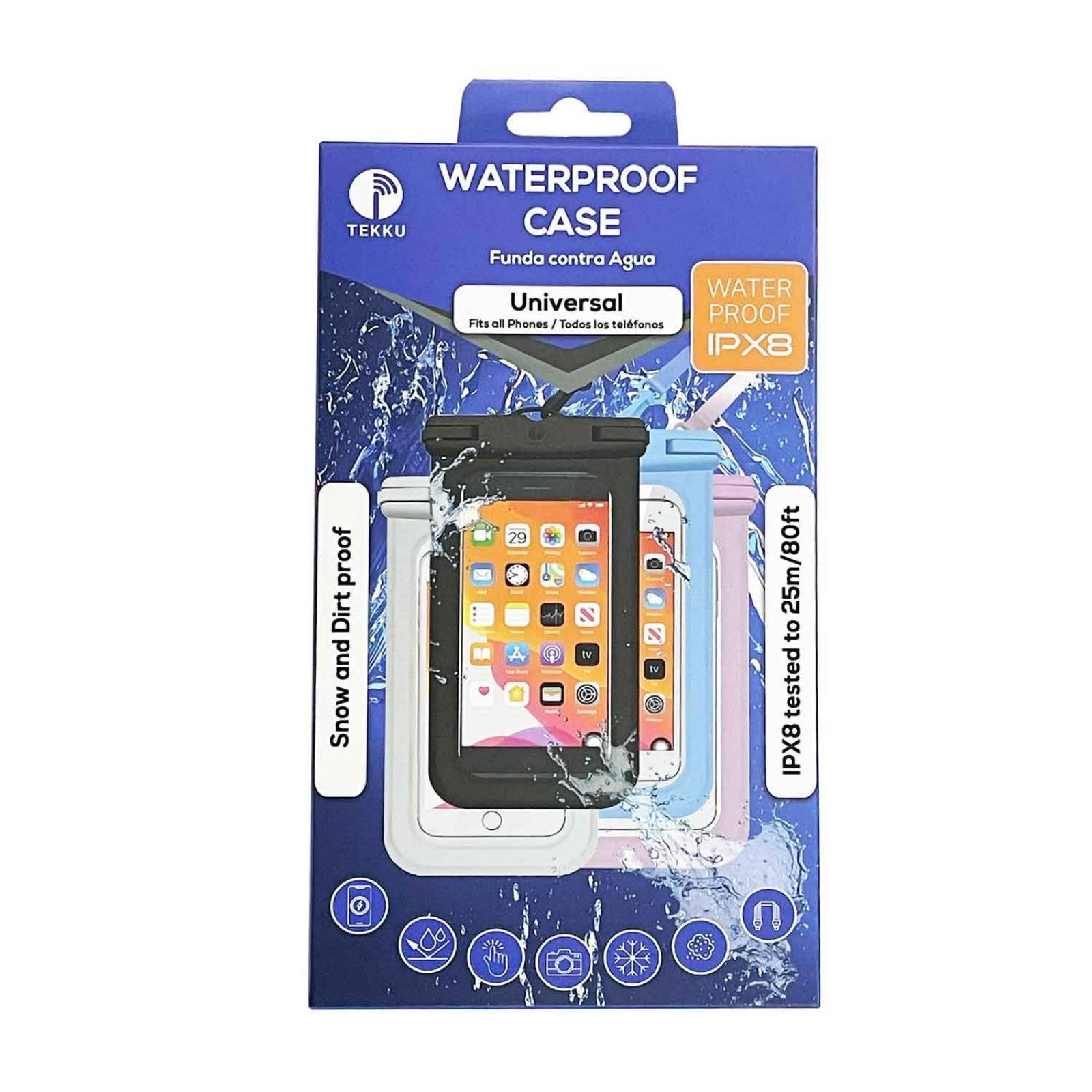 Funda TEKKU contra Agua colgante Universal sumergible Azul 