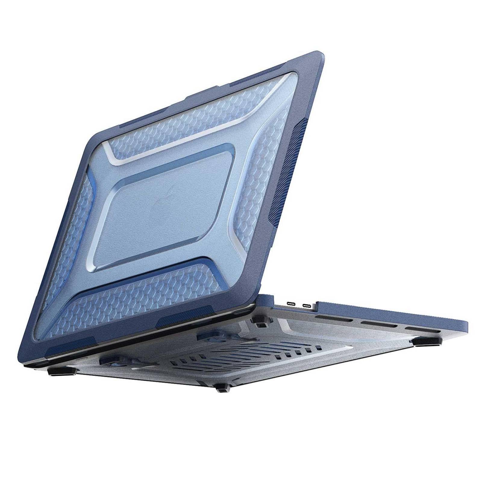 Funda TEKKU HC para MacBook Pro 13 M1 M2 uso rudo Azul A2338 A2238 A2289 A2251 A2159 A1989 A1706 A1708
