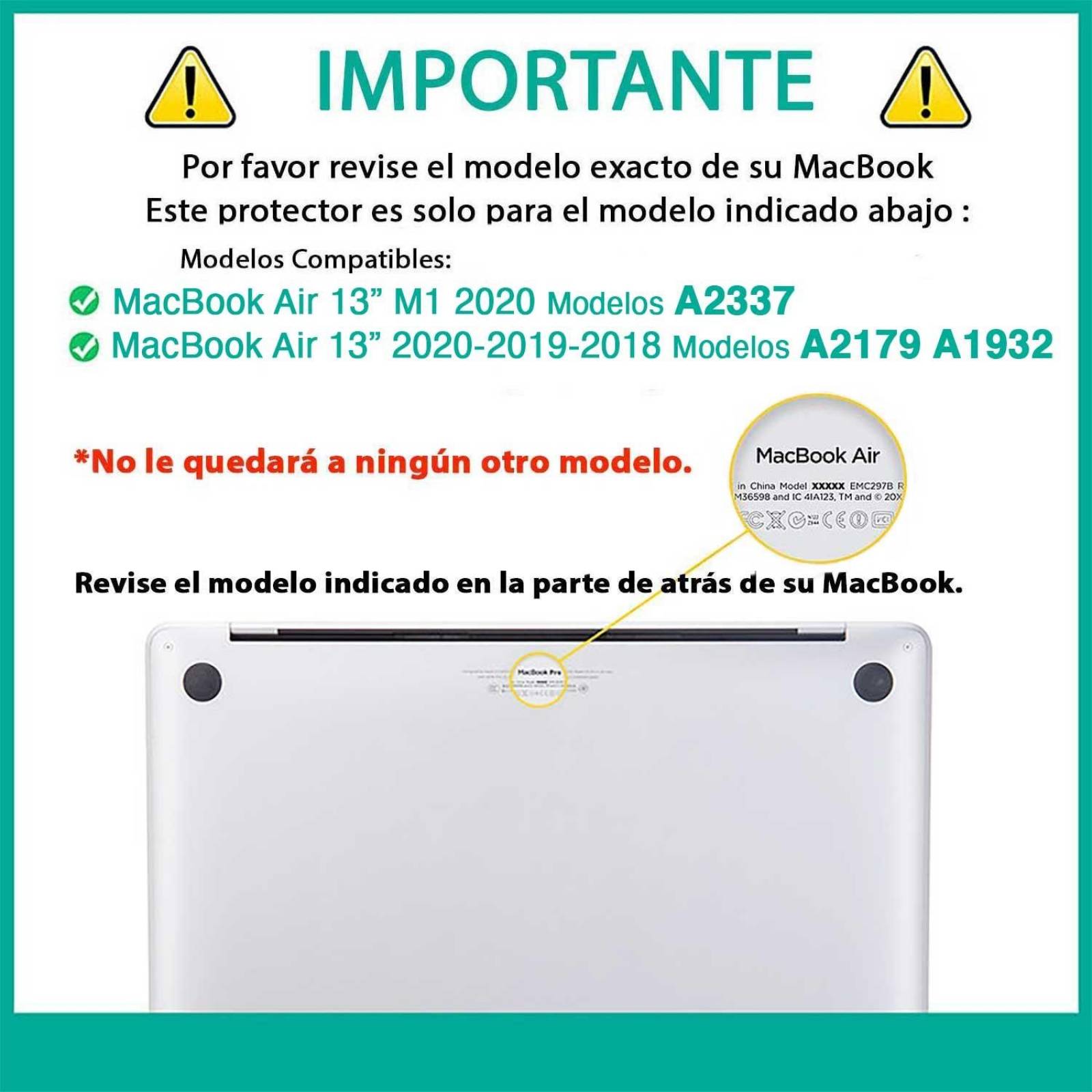 Funda TEKKU ST para MacBook Air 13 Rosa A2337 M1 A2179 A1932 uso rudo