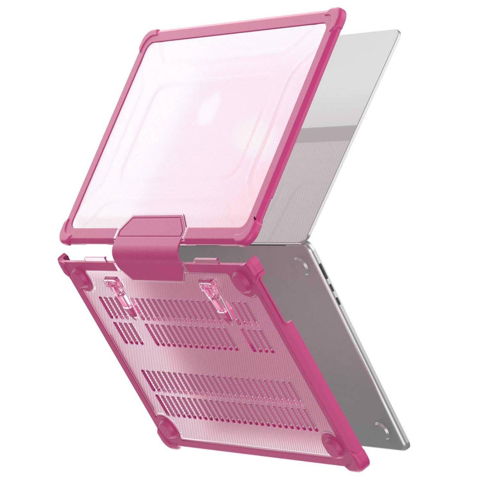 Funda TEKKU ST para MacBook Air 13 Rosa A2337 M1 A2179 A1932 uso rudo