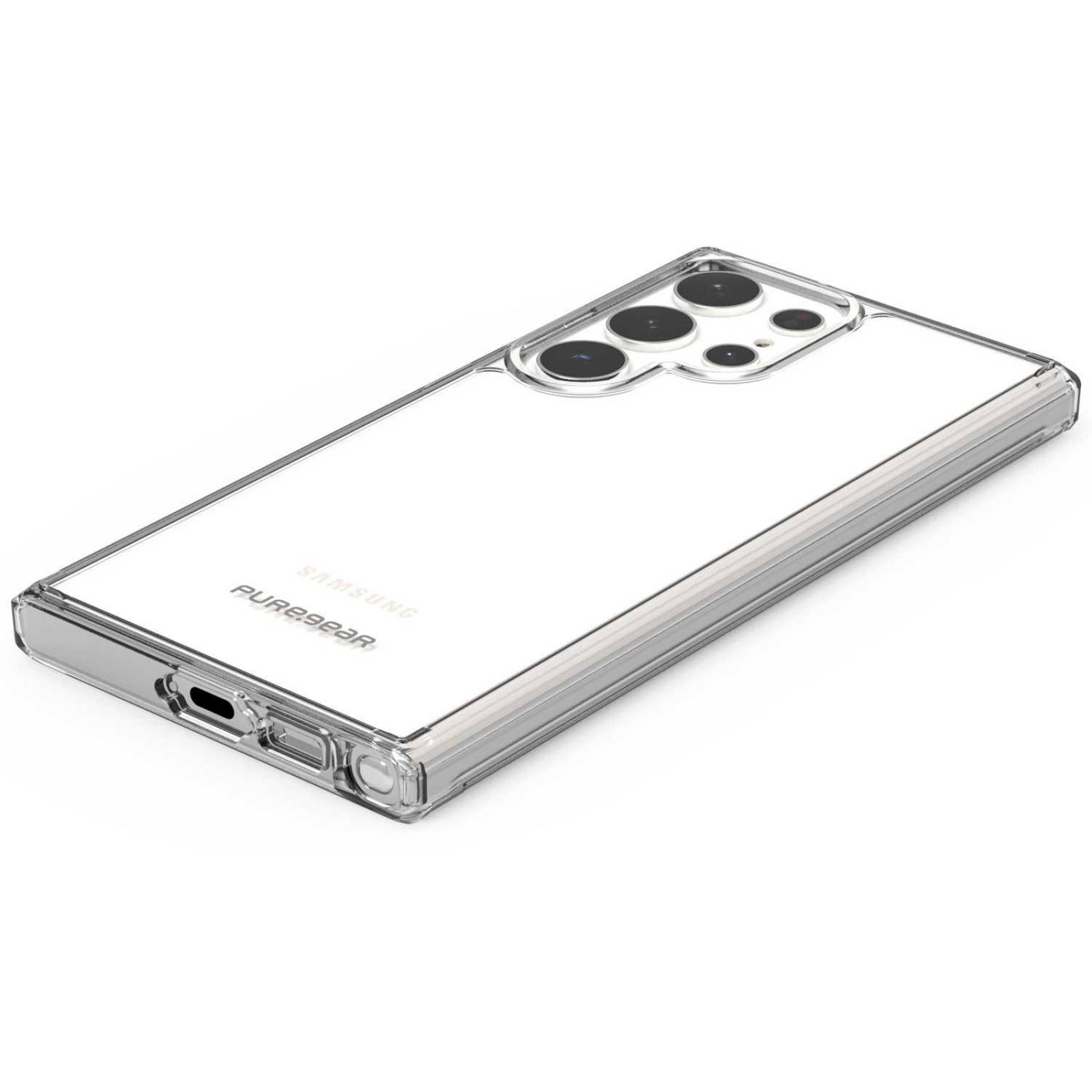 . Funda PUREGEAR Slimshell para SAMSUNG S23 ULTRA Transparente .