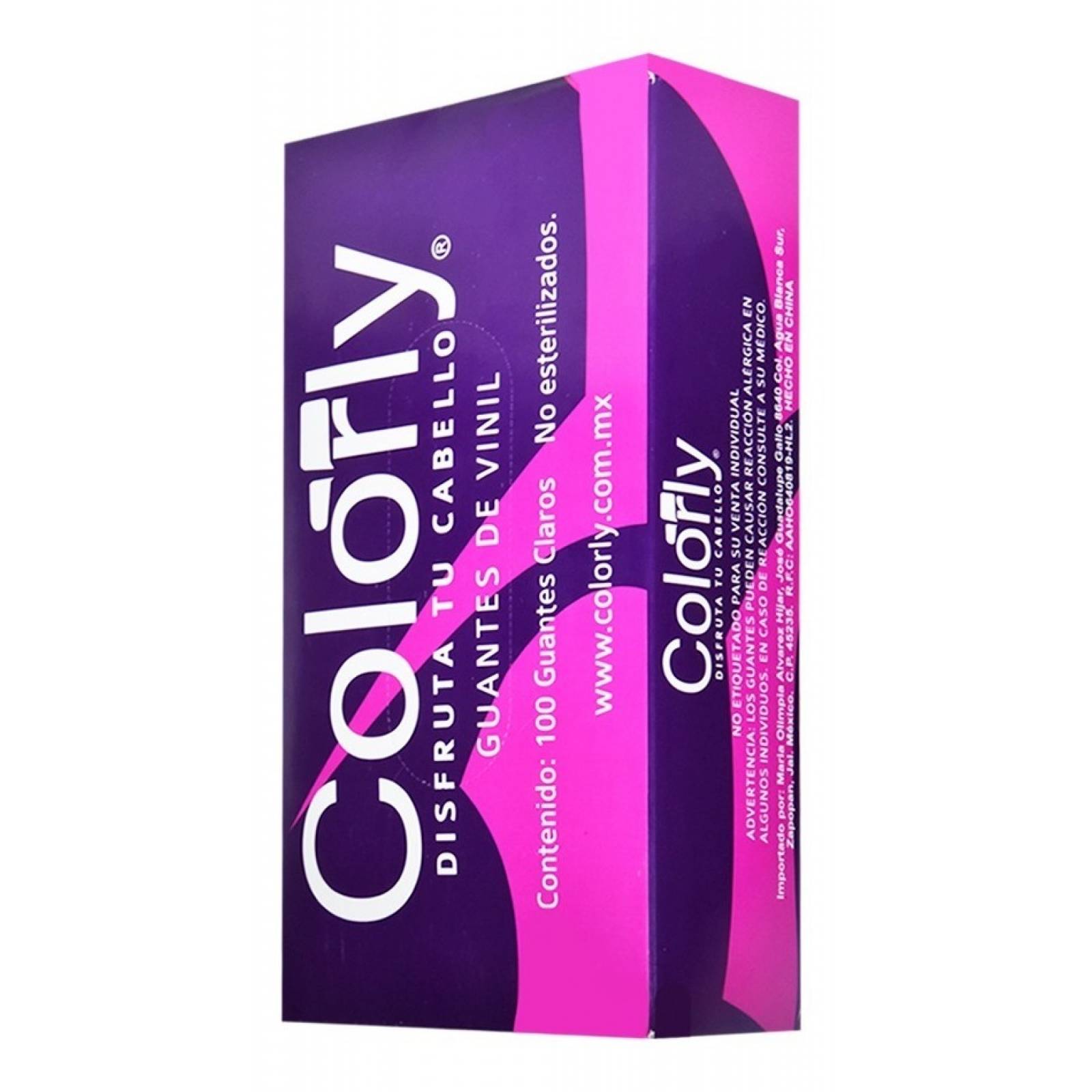 Caja De Guantes Desechables De Vinilo Colorly® 100 Piezas