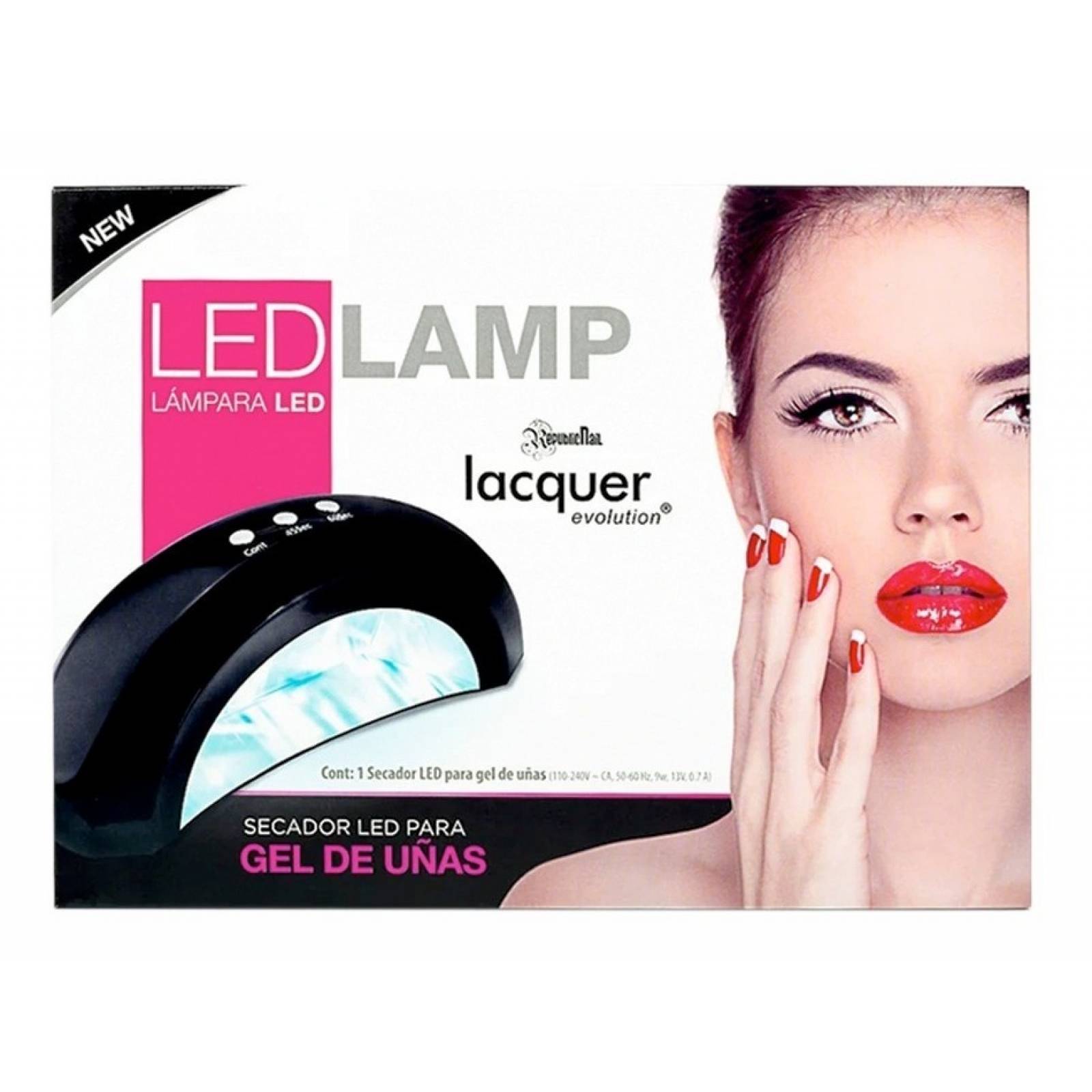 Lámpara Led Para Gel De Uñas Lacquer Evolution Republic Nail