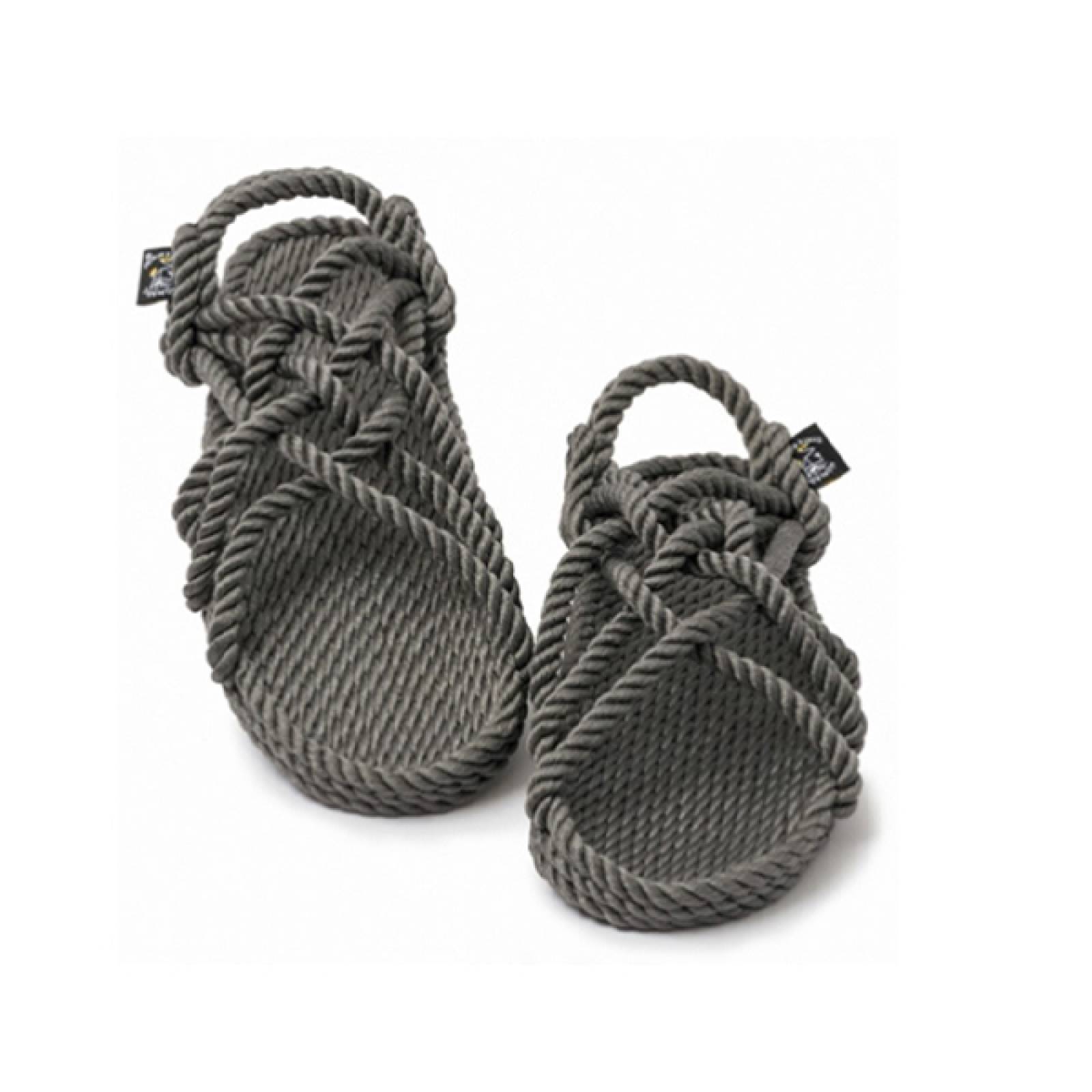 Sandalia artesanal, vegana hecha con fibras naturales, modelo JC, marca Nomadic State Of Mind,suave, ligera, cómoda, unisex