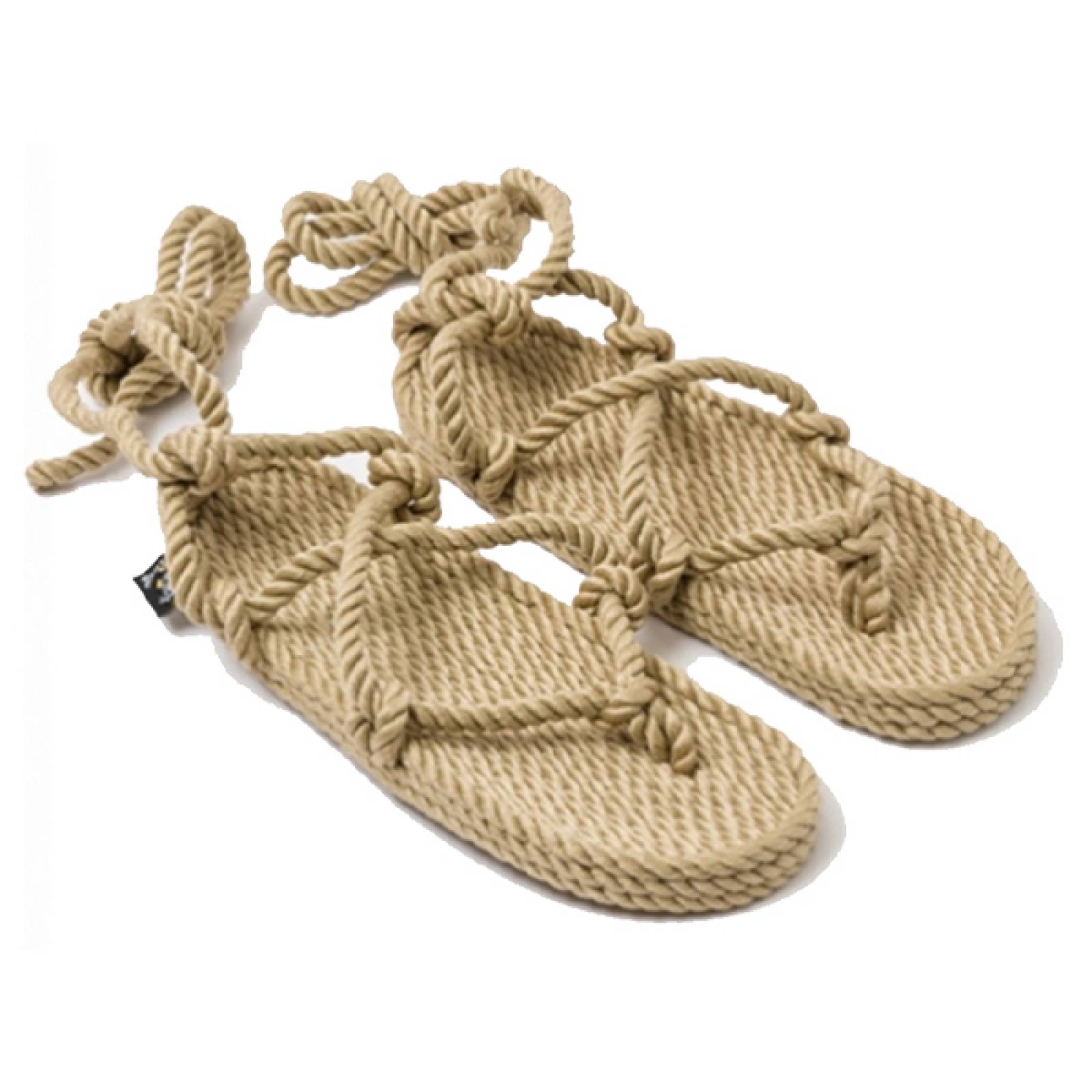 Sandalia artesanal, vegana hecha con fibras naturales, modelo ROMANO, marca Nomadic State Of Mind,suave, ligera, unisex