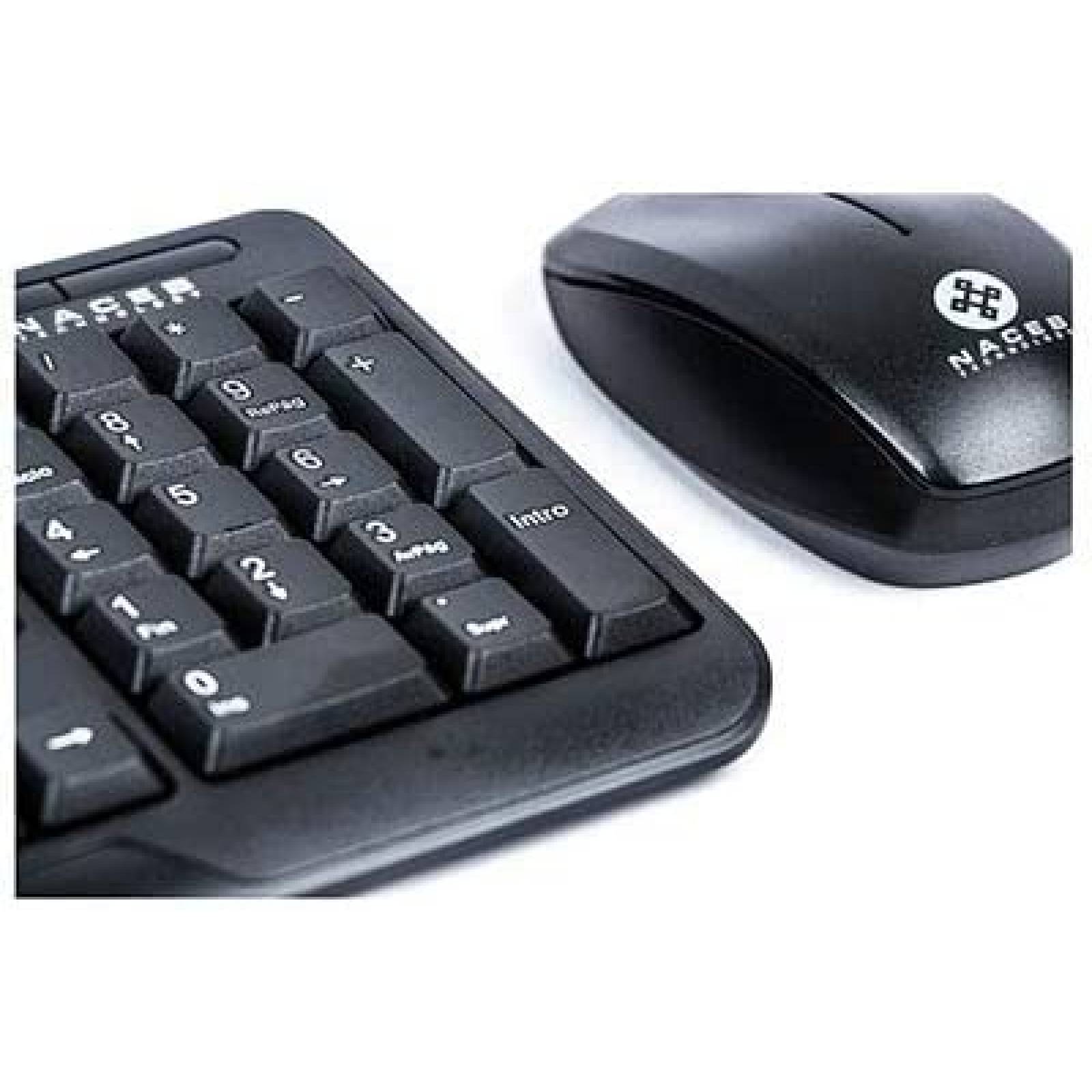 KIT TECLADO Y MOUSE NACEB INALAMBRICO NA 426