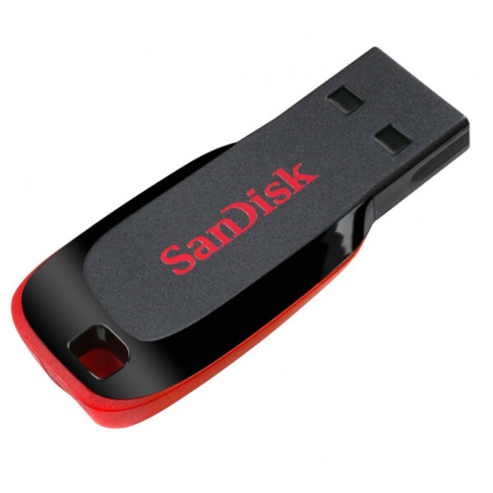 Memoria Flash USB 2.0 Sandisk Cruzer Blade 16 GB Clásica Negro