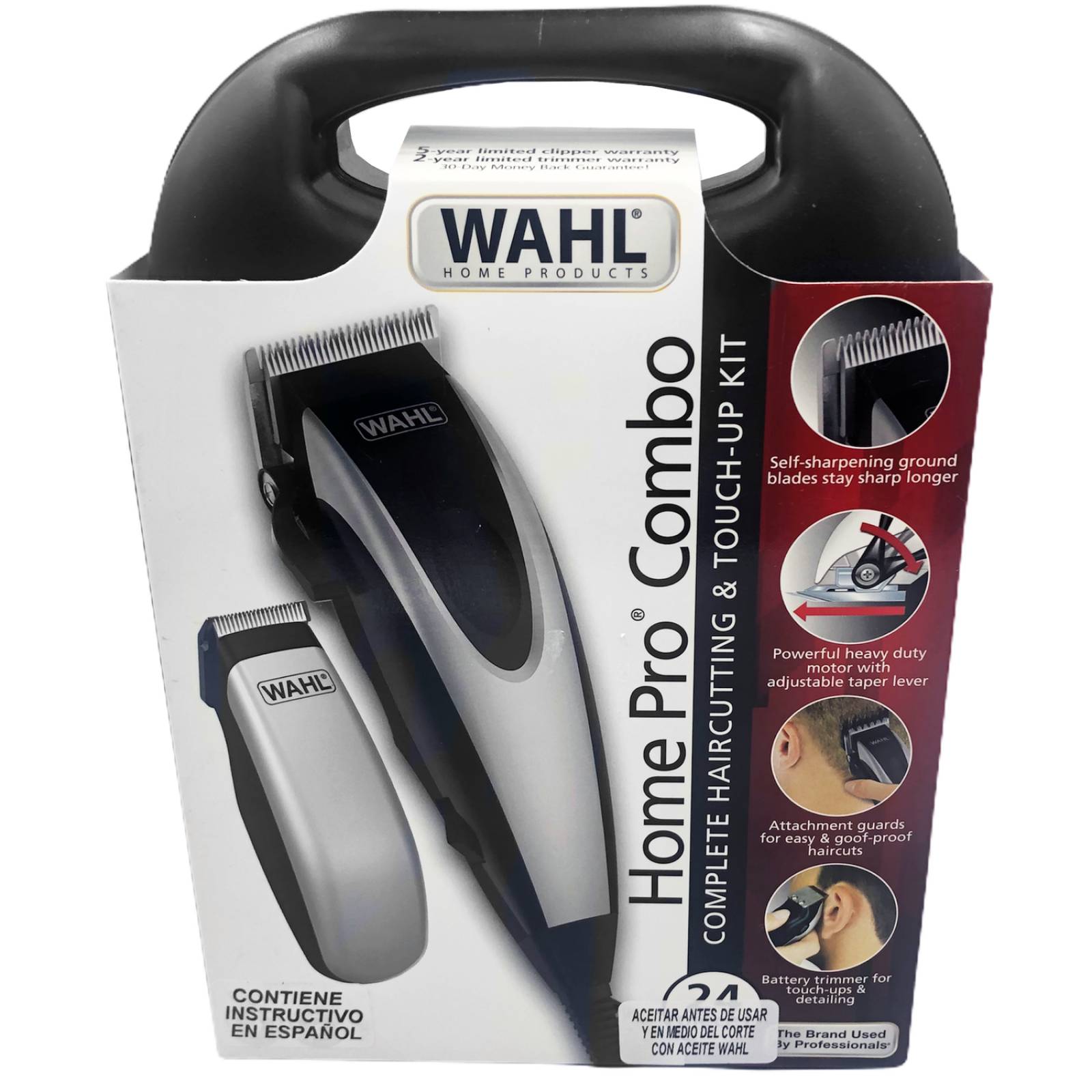 Maquina Wahl Cortadora y Terminadora Cabello Home Pro Combo 