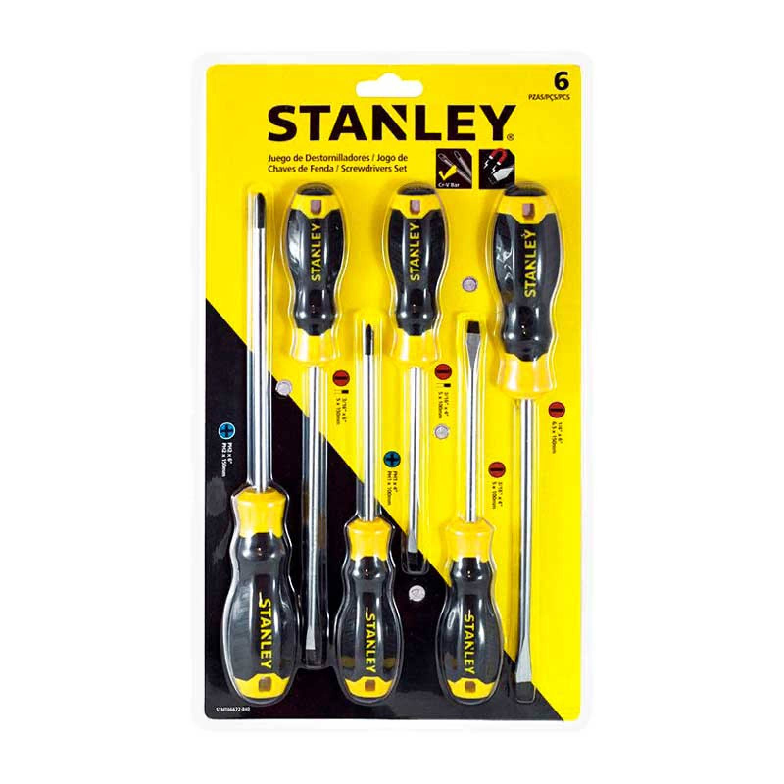 Juego De Desarmadores 6 Pz 60-060s Stanley