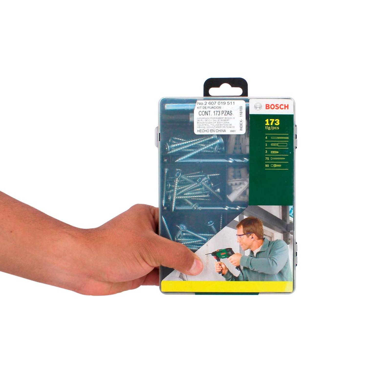 Kit de fijación 173 piezas 511 Bosch