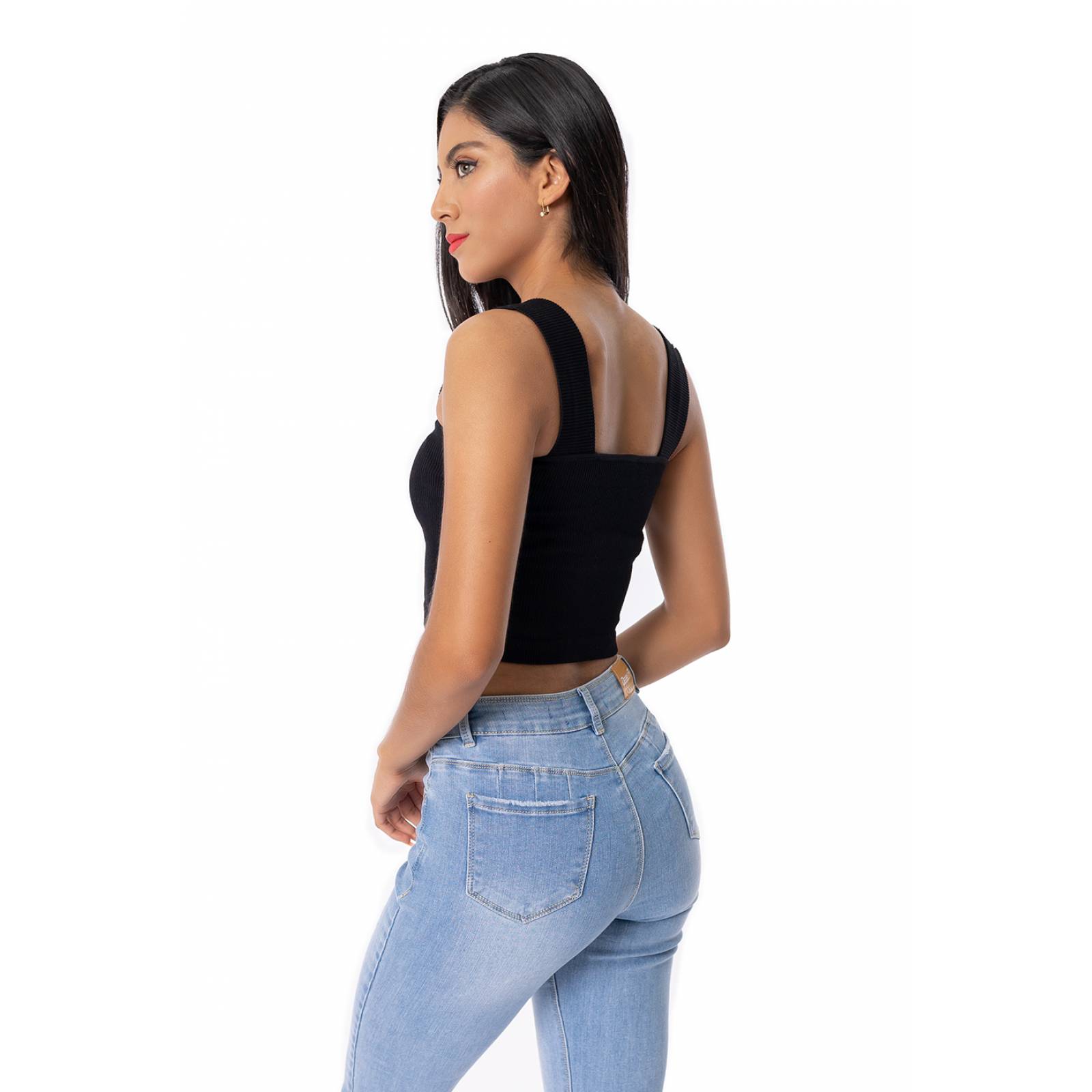 Top  de tirantes gruesos ajustable a la figura