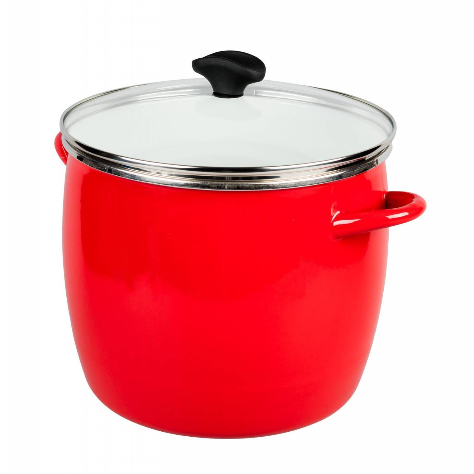 Olla profunda de 12 cuartos de galón Vasconia Viva colors de Vitroacero Color Rojo con No se raya y