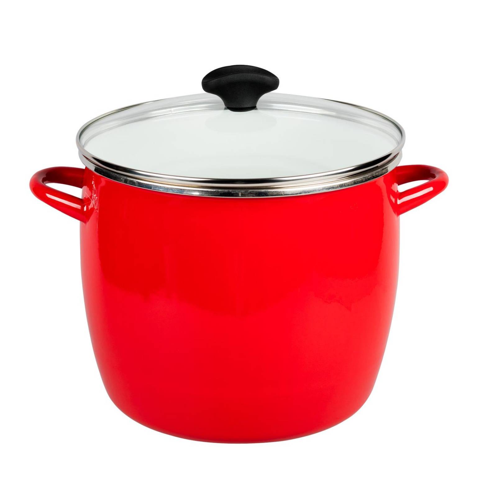 Olla profunda de 12 cuartos de galón Vasconia Viva colors de Vitroacero Color Rojo con No se raya y