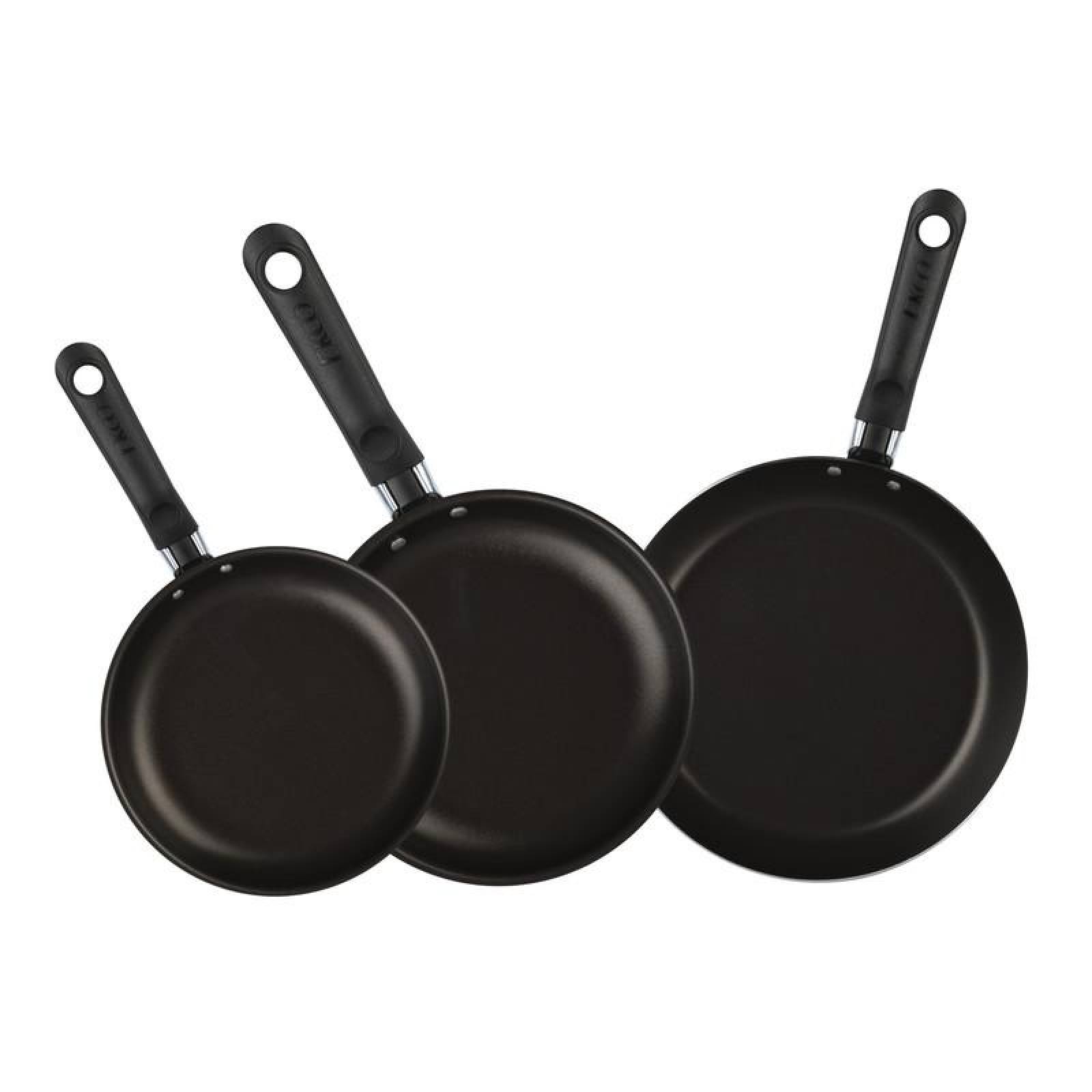 Juego de Sartenes Ekco 3 Piezas hechos de Aluminio con Antiadherente Duraflon 