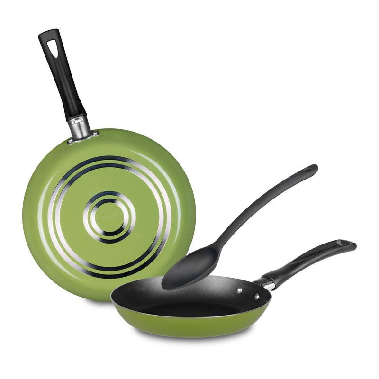 Juego de Sartenes Ekco Green 3 Piezas Hecho de Aluminio con Antiadherente 