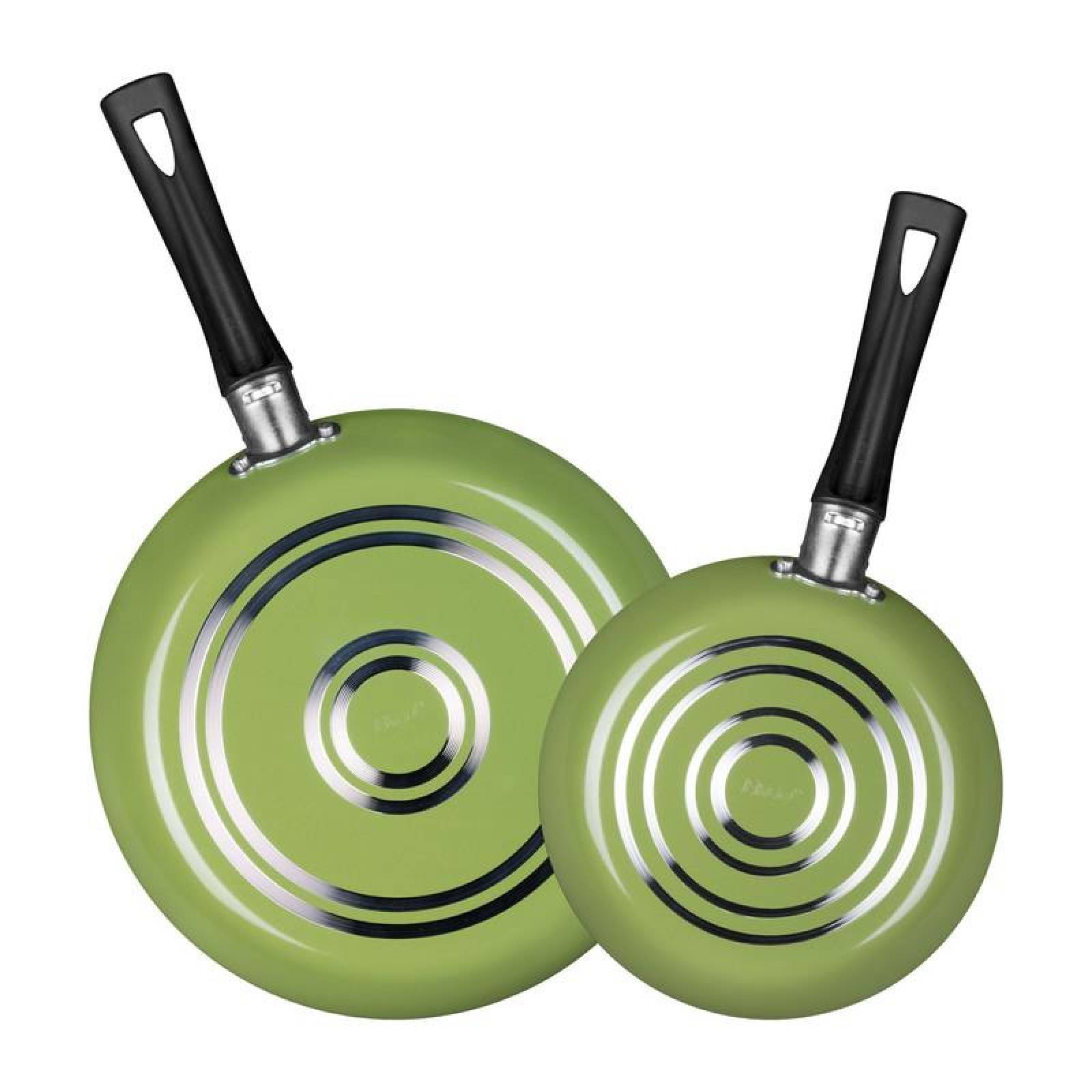 Juego de Sartenes Ekco Green 3 Piezas Hecho de Aluminio con Antiadherente 