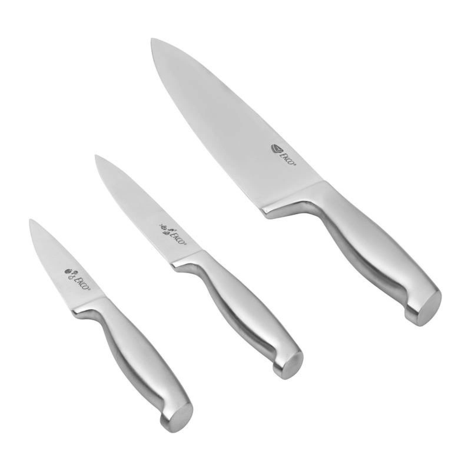 Juego de Cuchillos de Cocina 3 Piezas Ekco Progressive hechos de Acero Inoxidable 