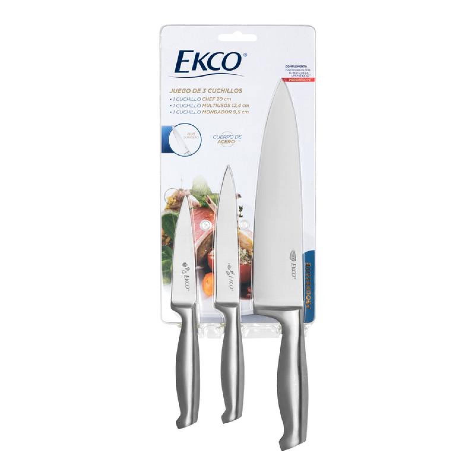 Cuchillos de Acero inoxidable marca Ekco