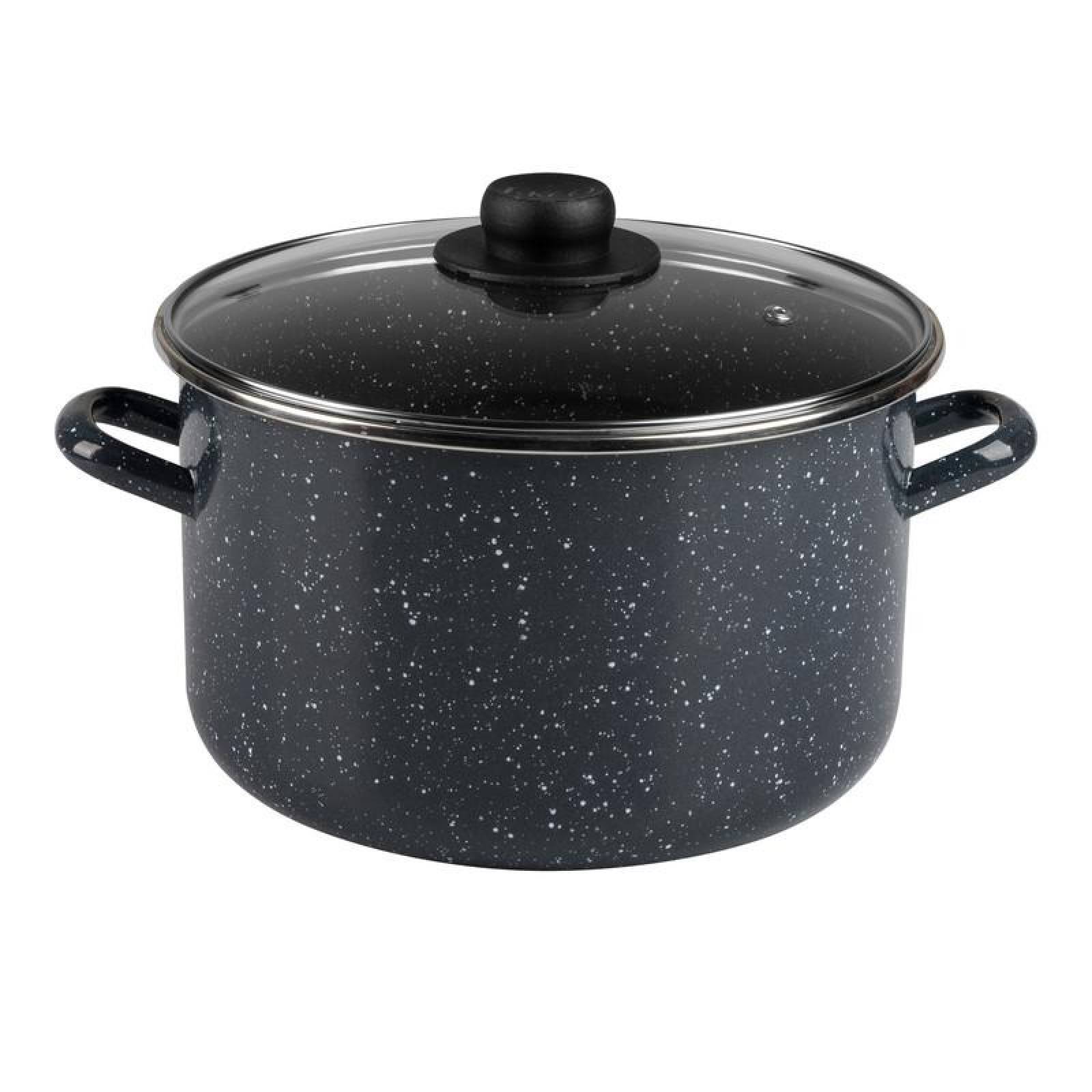 Olla de 24 cm con Tapa Ekco Ankara de Acero Esmaltado 