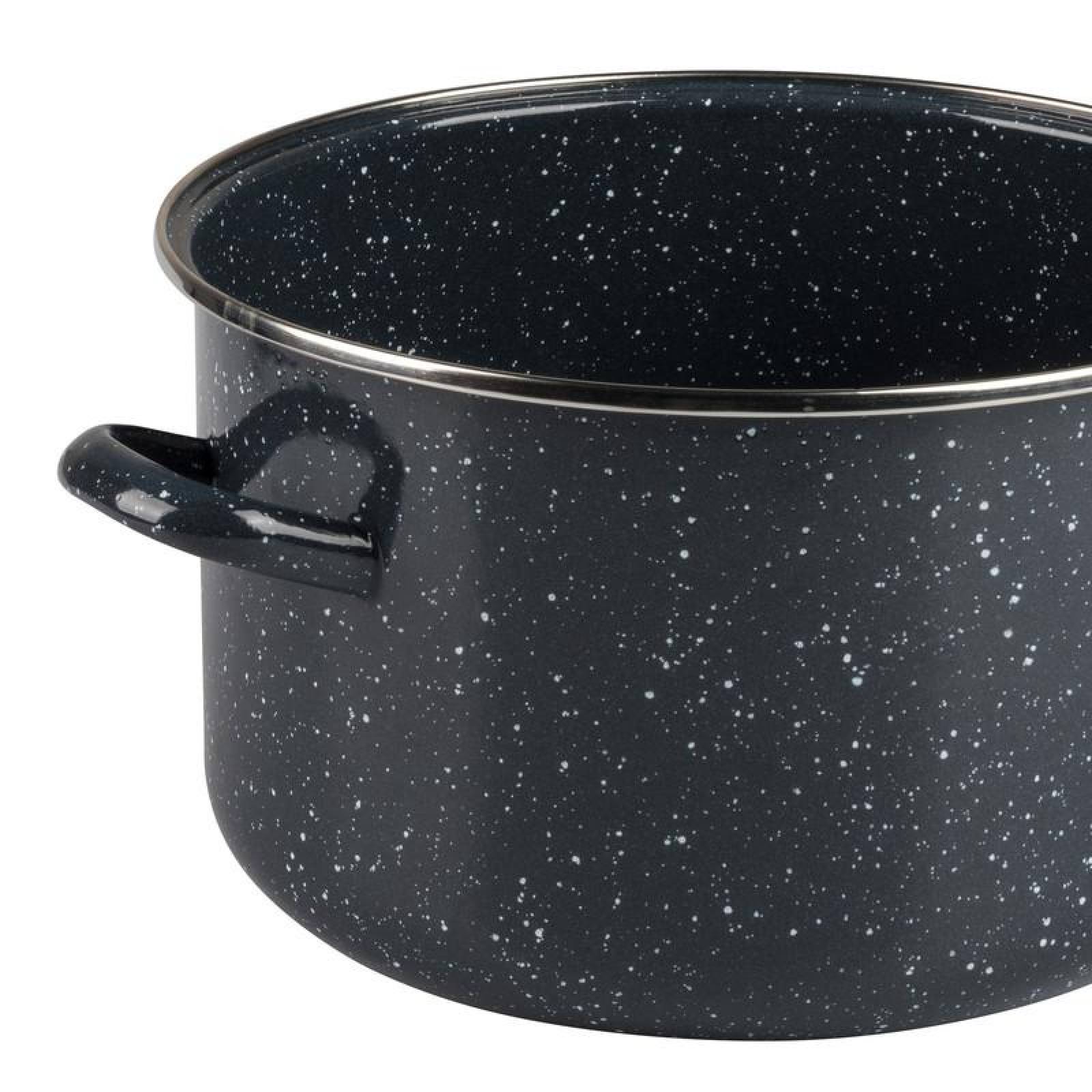 Olla de 24 cm con Tapa Ekco Ankara de Acero Esmaltado 