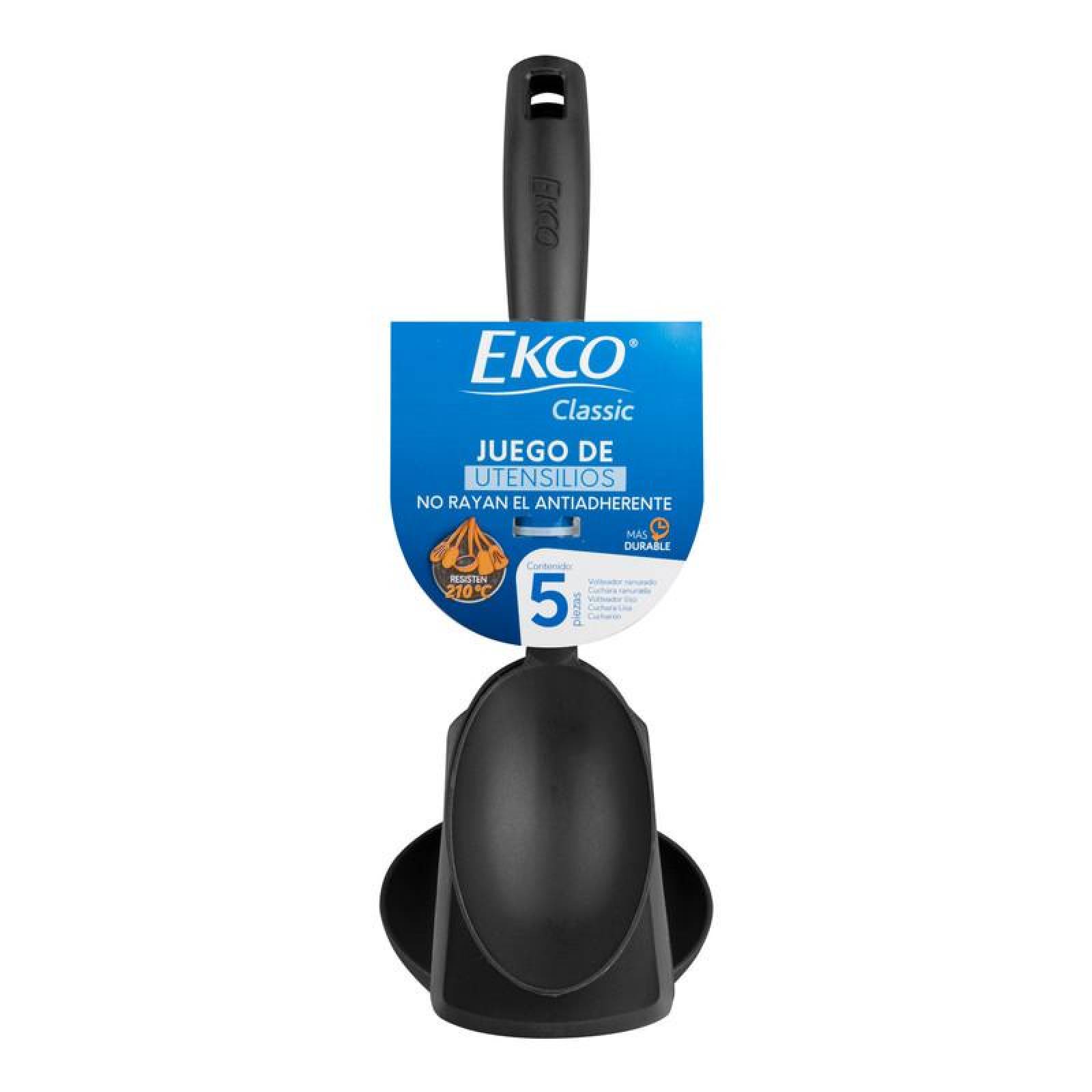 Set de Utensilios de Cocina Ekco Curvo 5 Piezas Hechos de Nylon 