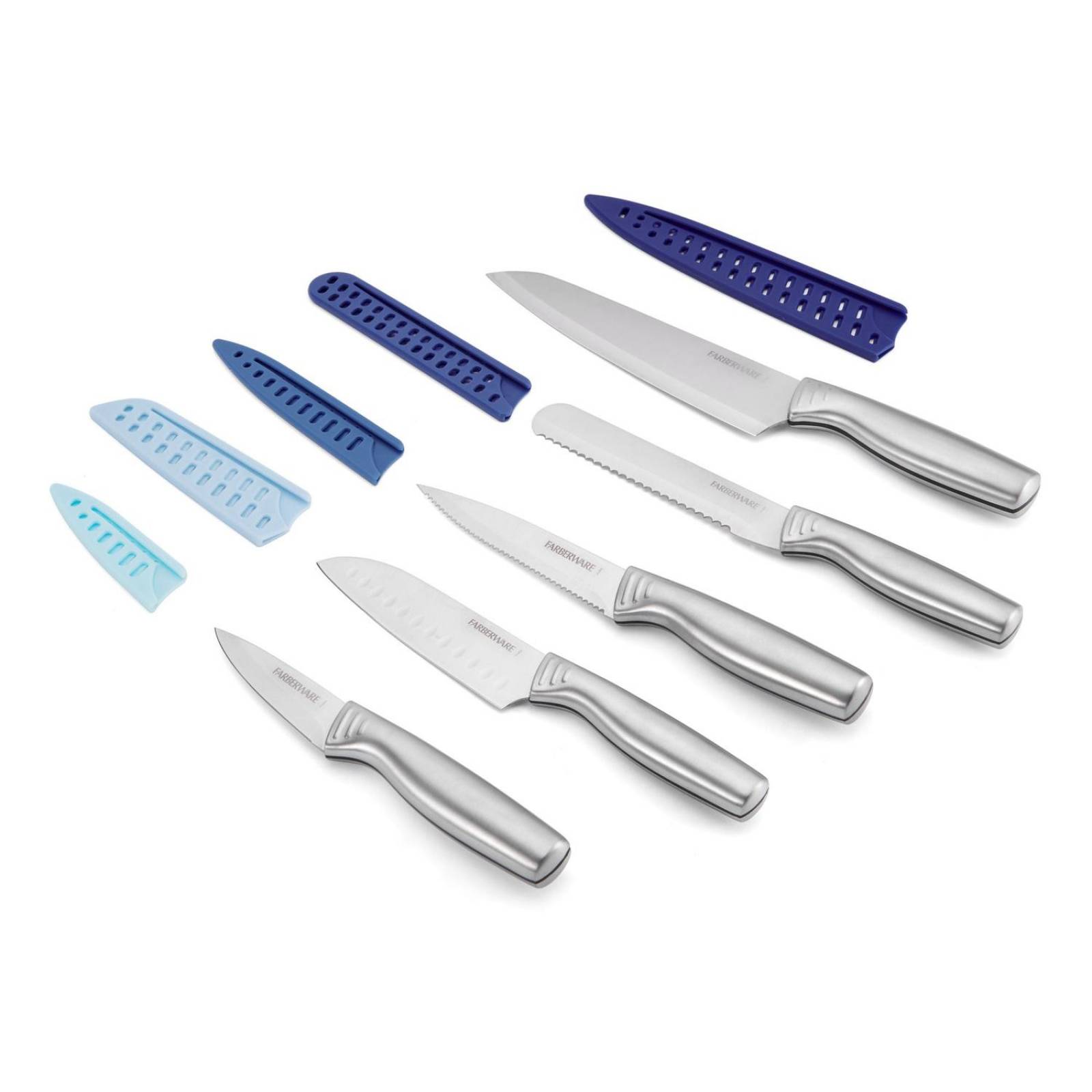 Set de Cuchillos 10 Piezas Farberware de Acero Inoxidable 