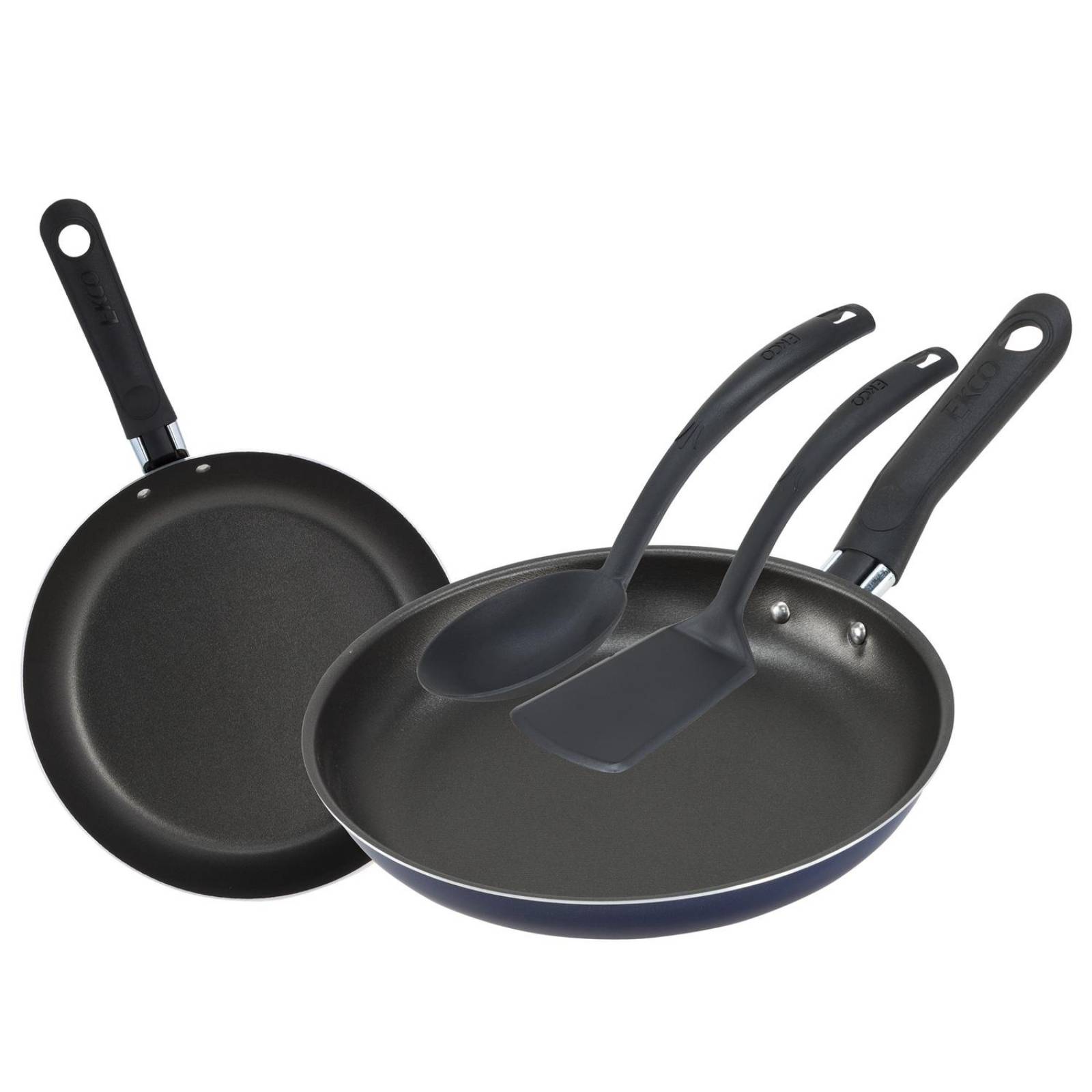 4 Pack de cocina 20/24 cm + utensilios Ekco Color Azul con Antiadherente Duraflon 