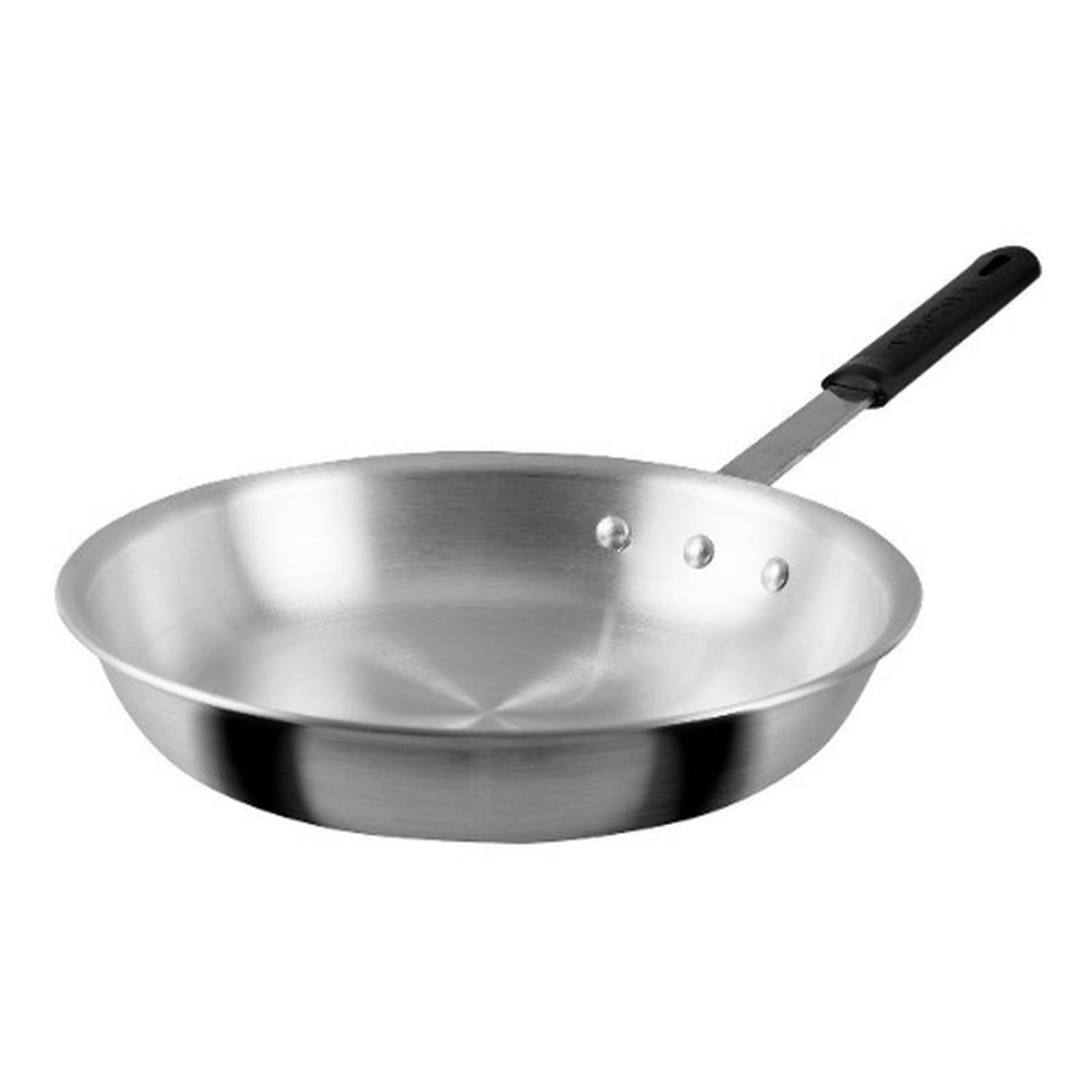 Sartén Profesional acorazado de 30 cm con 3.0 mm. Vasconia Pro de Aluminio Plateado Pulido con Aluminio Pulido Natural