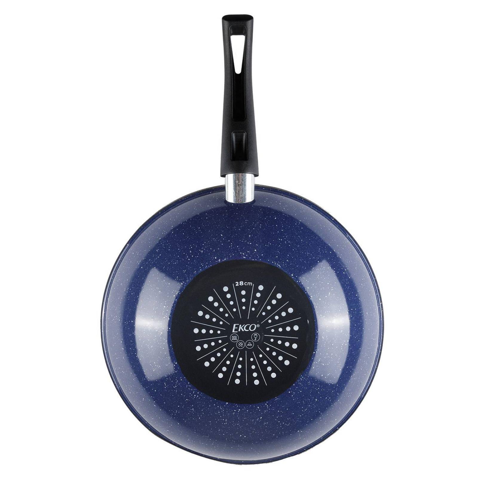 Wok de 28 cm Ekco color Azul hecha de Acero esmaltado