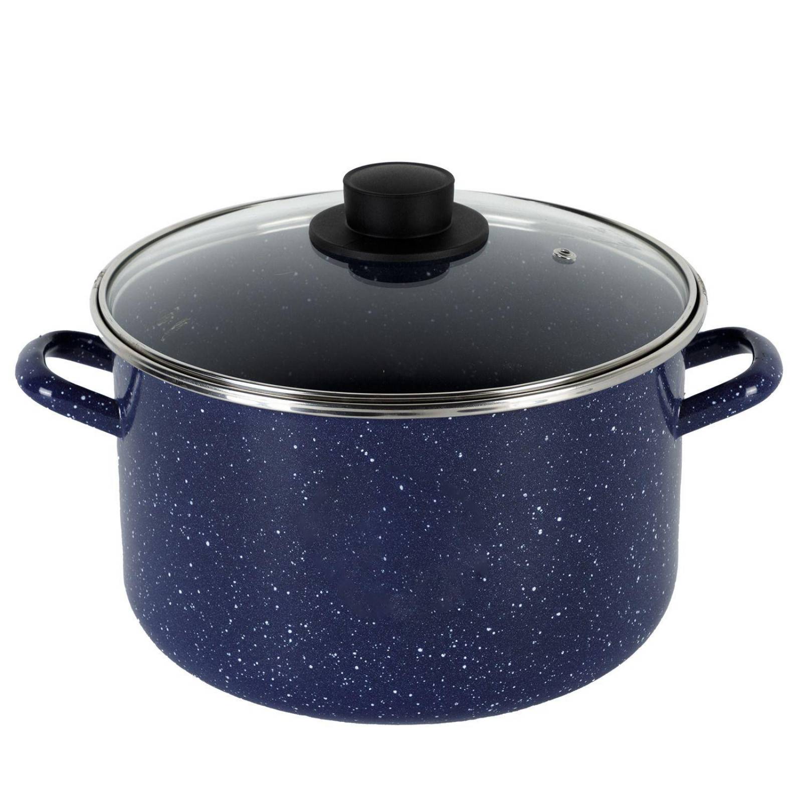 Olla con Tapa de 24 cm Ekco Azul de Acero Esmaltado 