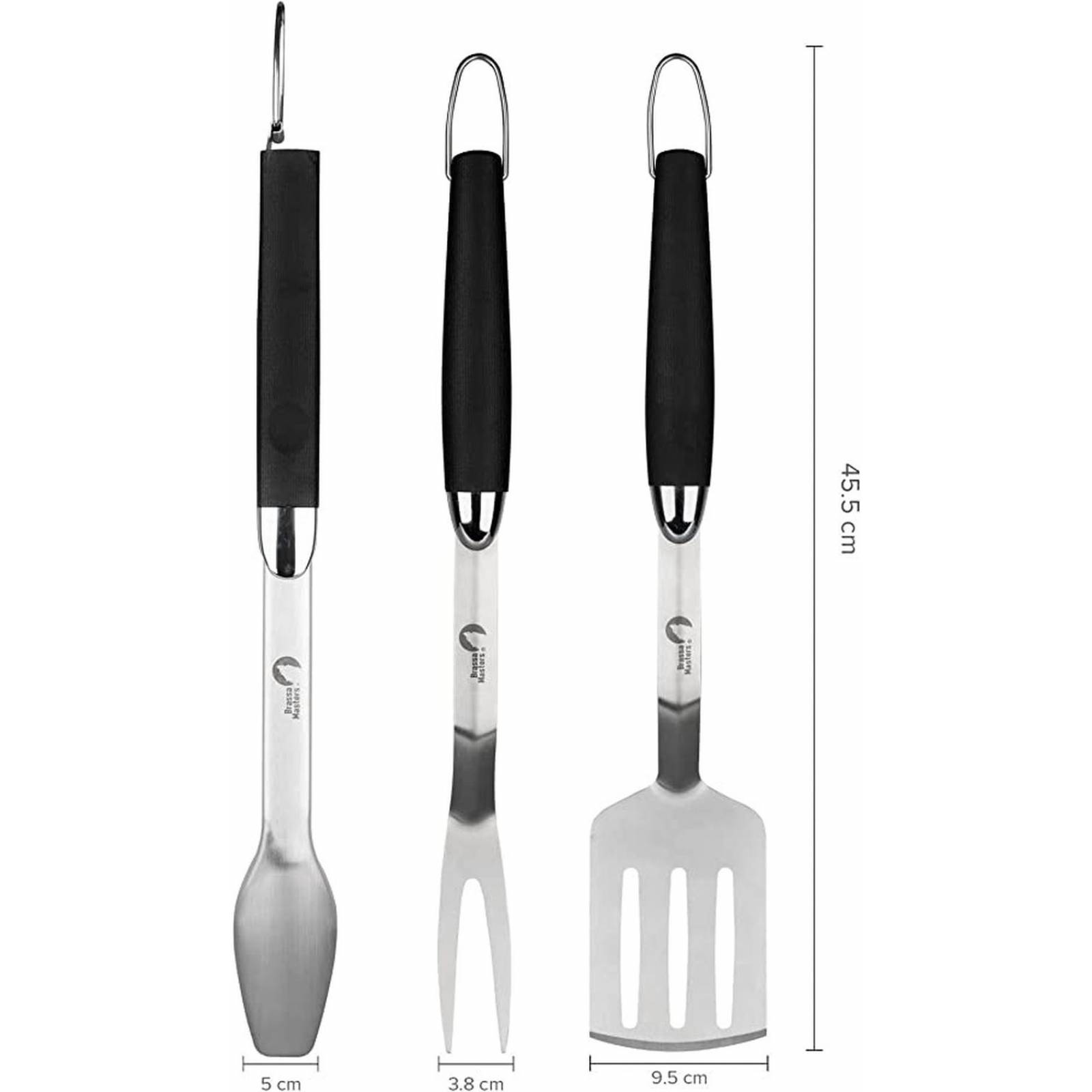 Set de asado con utensilios para parrilla Brassa Masters 4 piezas 