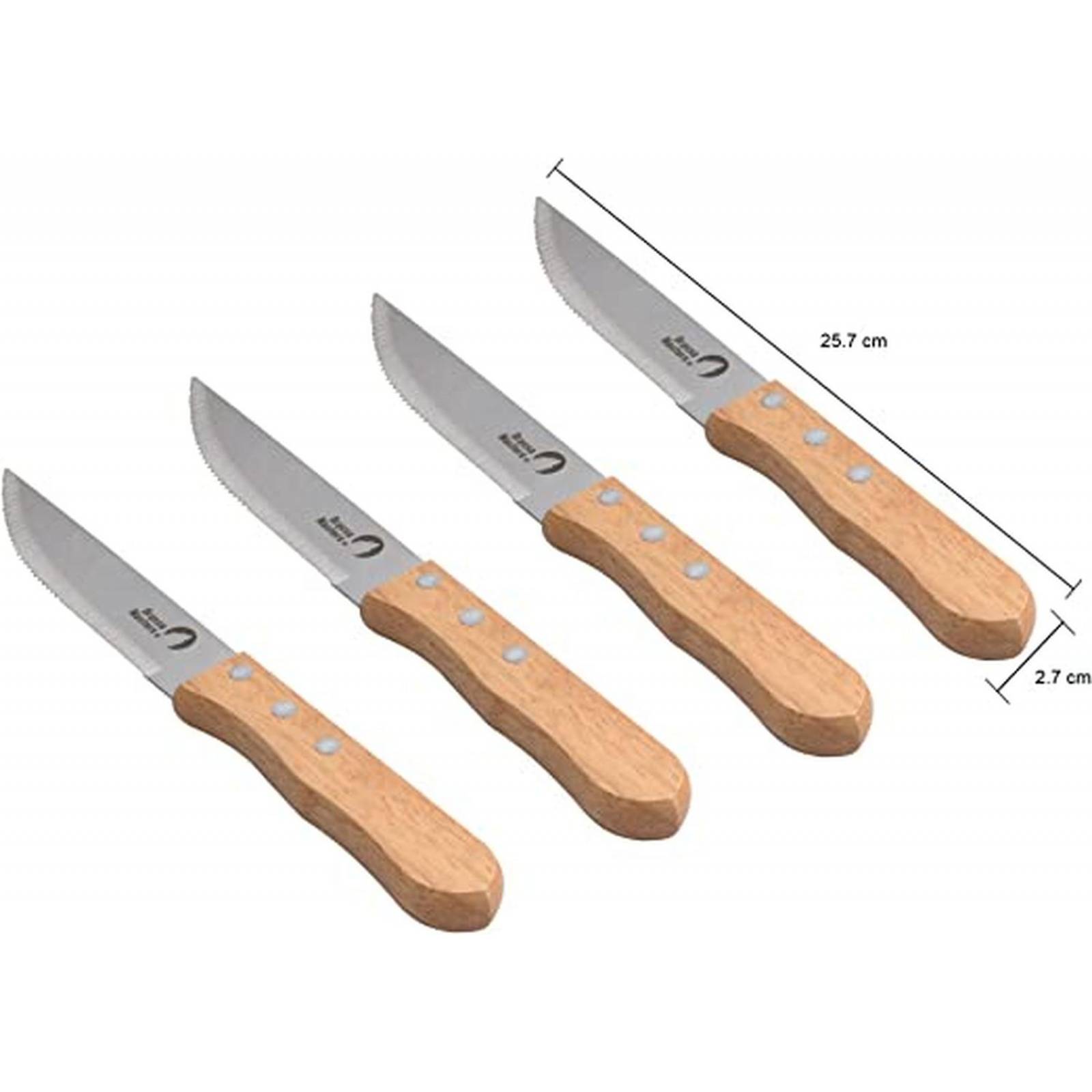 Juego de cuchillos para asado de acero inoxidable Brassa Masters 12 piezas