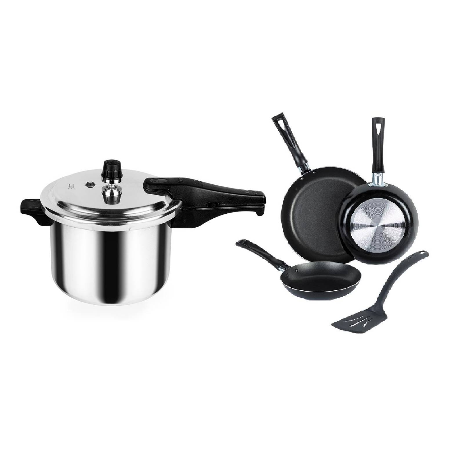Juego de Cocina de Olla express 5L con sartenes y utensilio 