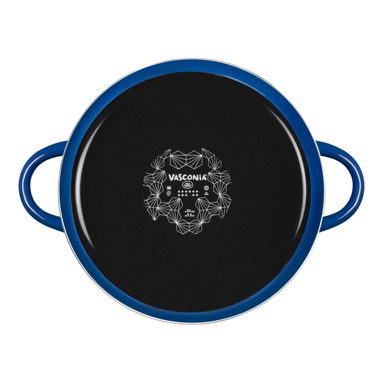 Olla de 24 cm con Tapa Vasconia Novo Viva Azul de Vitroacero