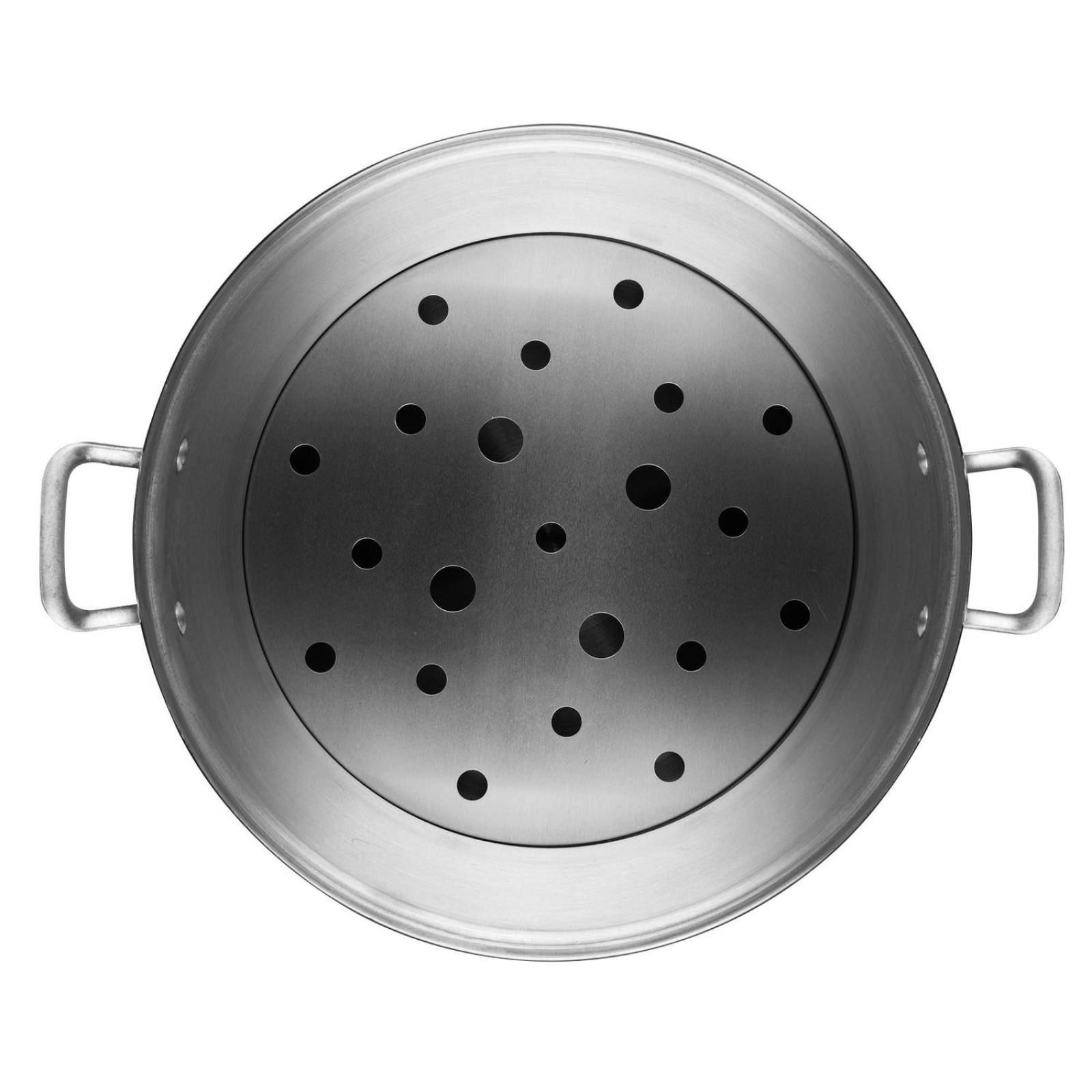 Vaporera Ekco 30 L Hecha de Aluminio con Tapa 