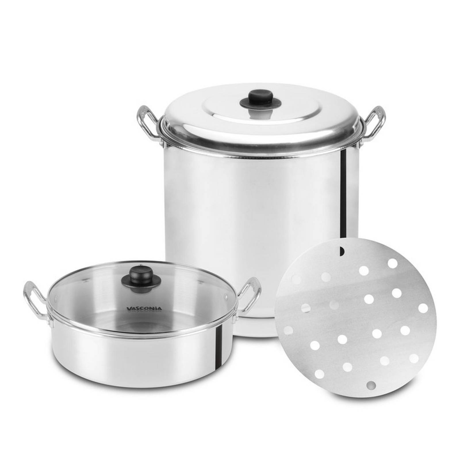 Vaporera y Arrocera Vasconia De Máxima Durabilidad Hechas de Aluminio 