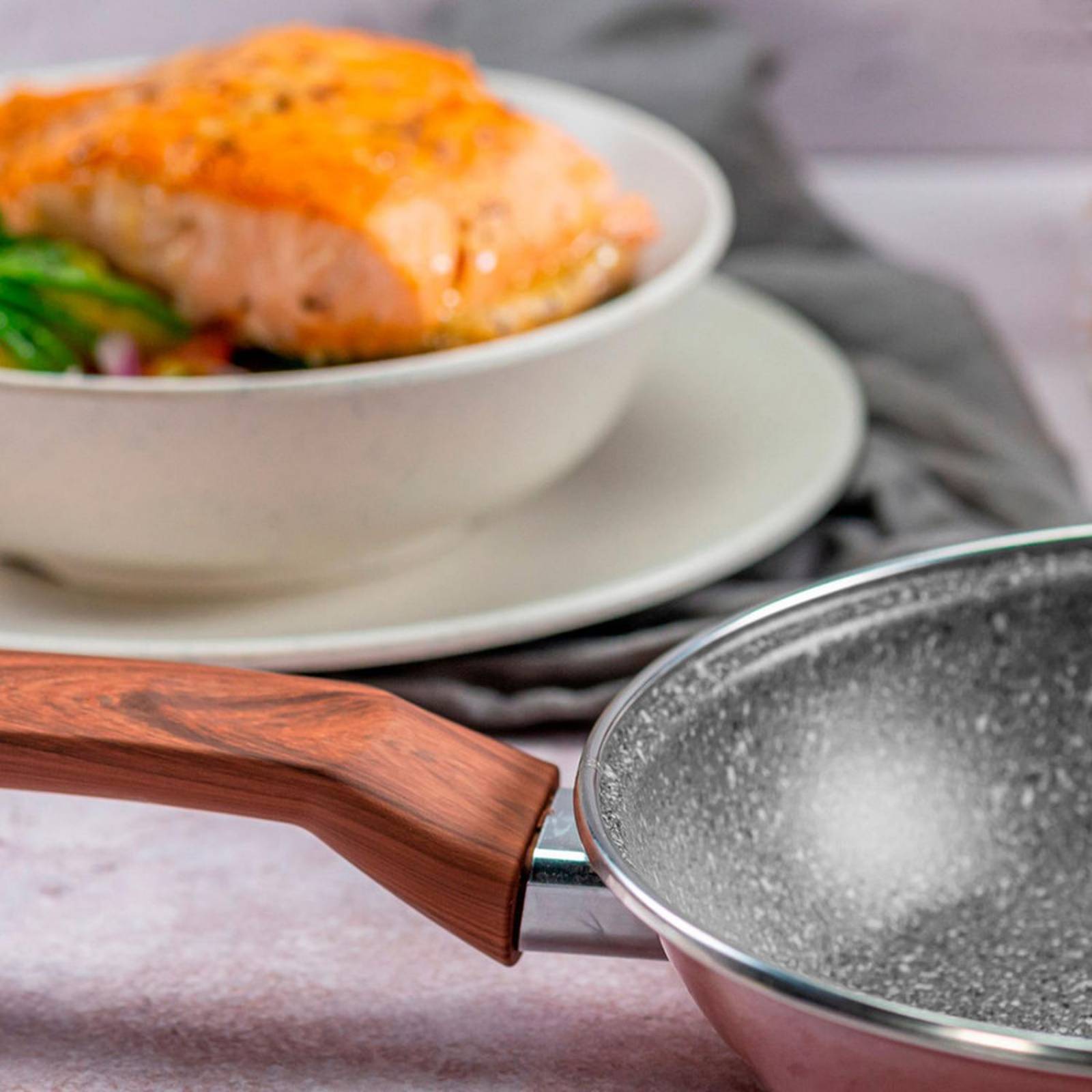 Juego de Sartenes Vasconia Prime 3 Piezas con Antiadherente 