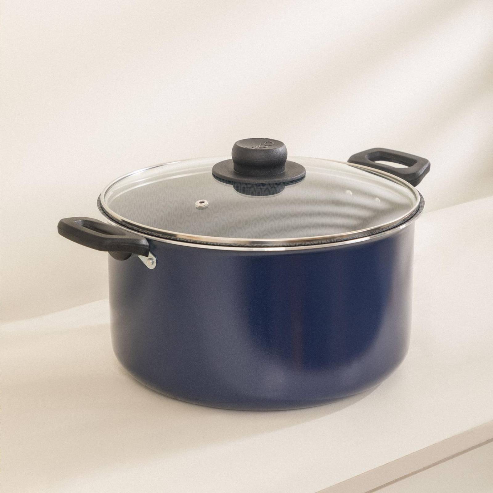 Olla de Aluminio Ekco Classic de 5.8 L /24 cm Color Azul 