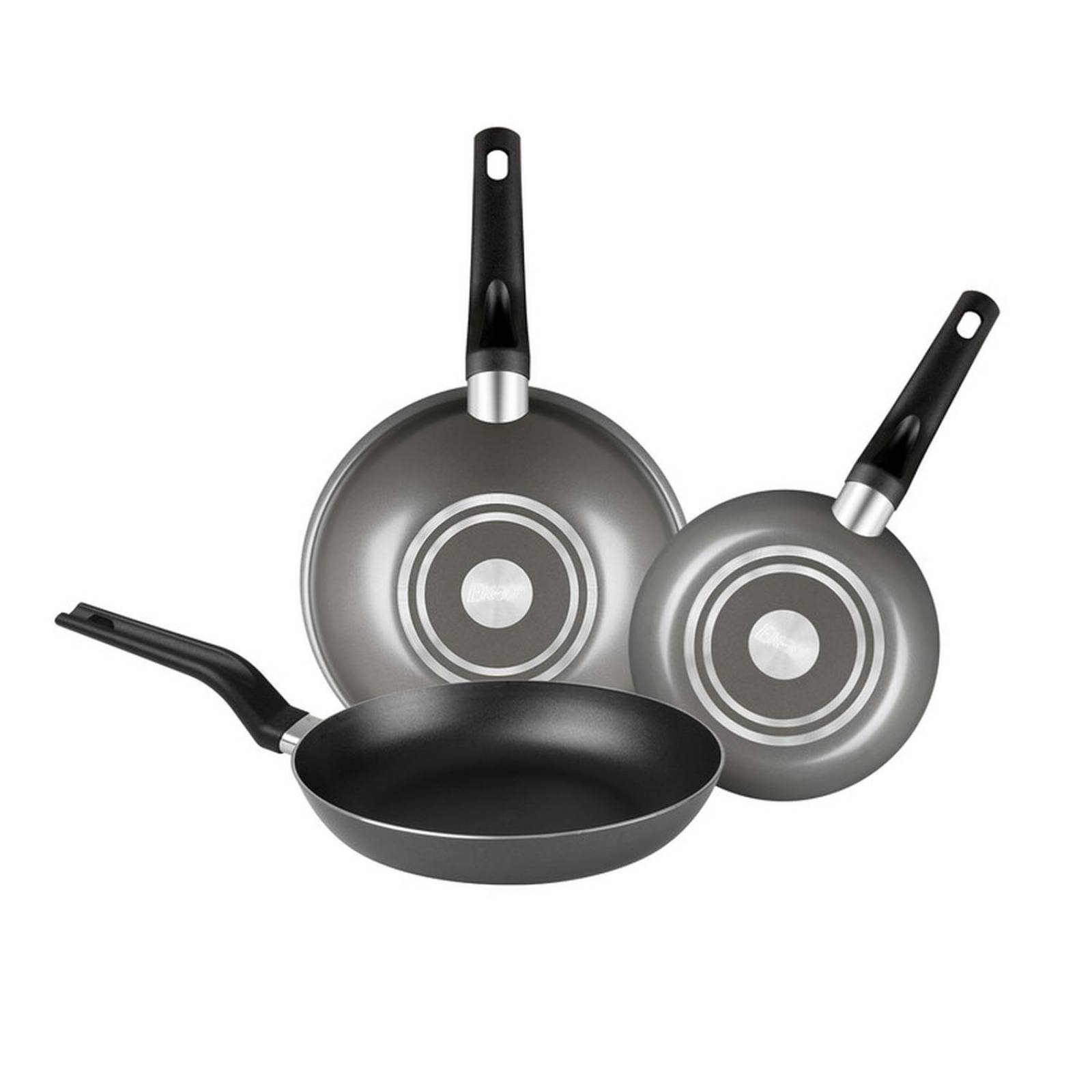 Batería de Cocina Negra con 7 Piezas Ekco Evolution Novo 