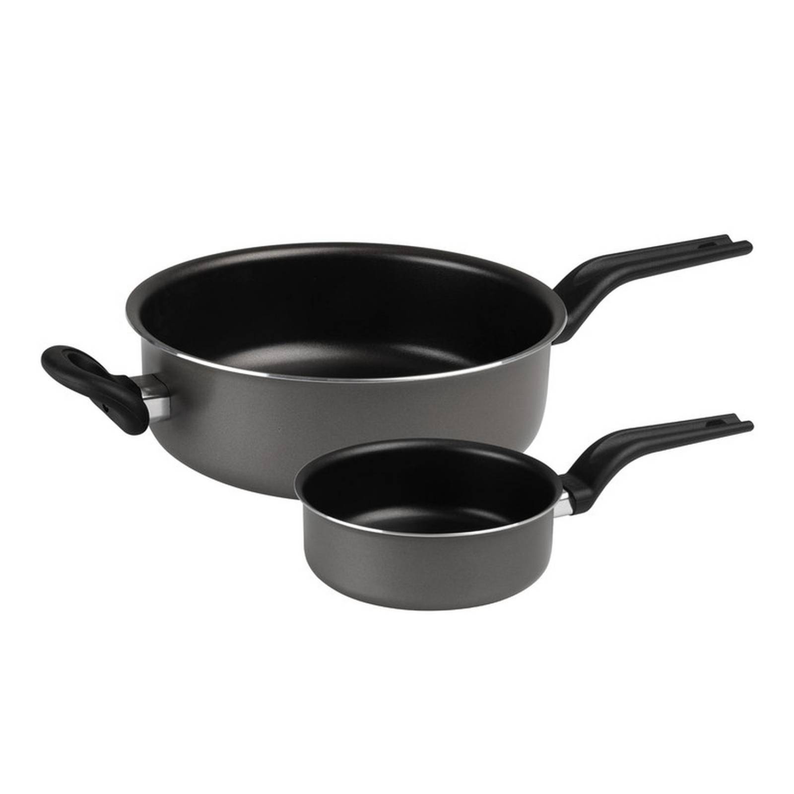 Batería de Cocina Negra con 7 Piezas Ekco Evolution Novo 