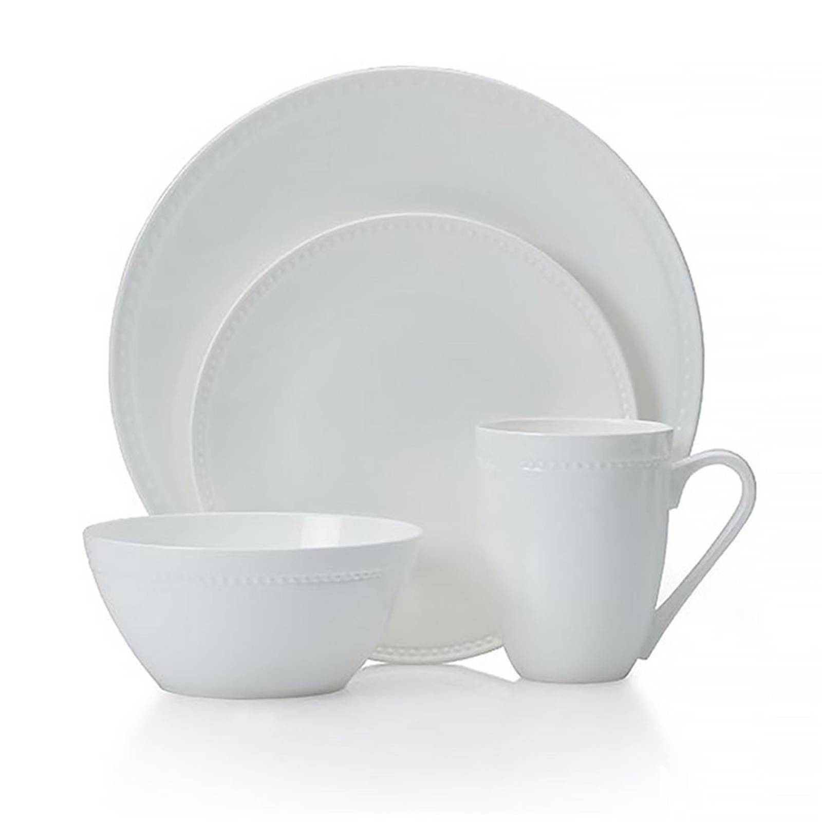 Vajilla de Porcelana Blanca 16 piezas Mikasa 