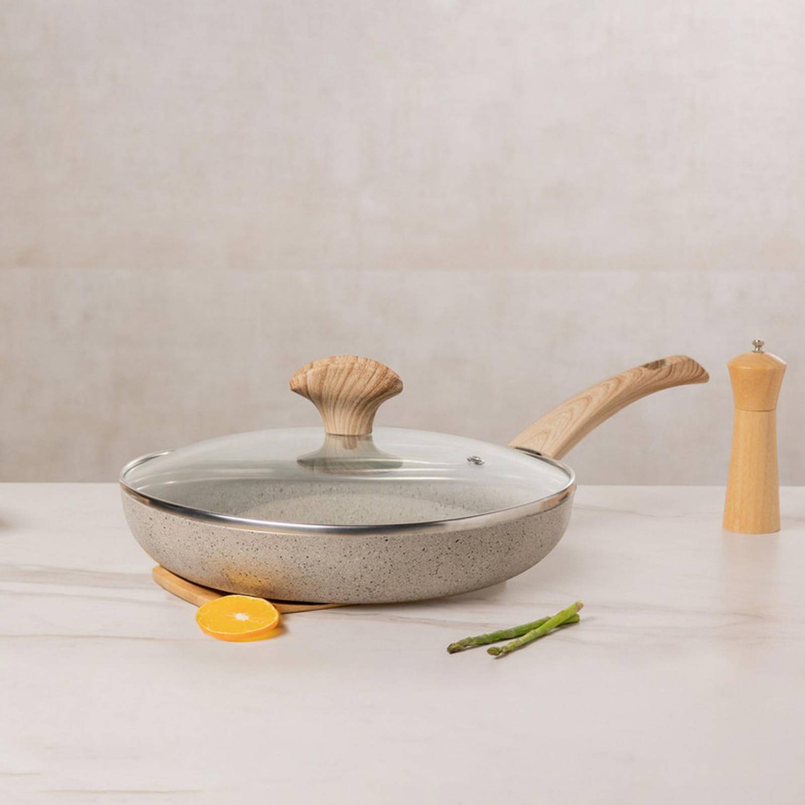 Sartén Antiadherente Vasconia Prima 30 cm con Tapa