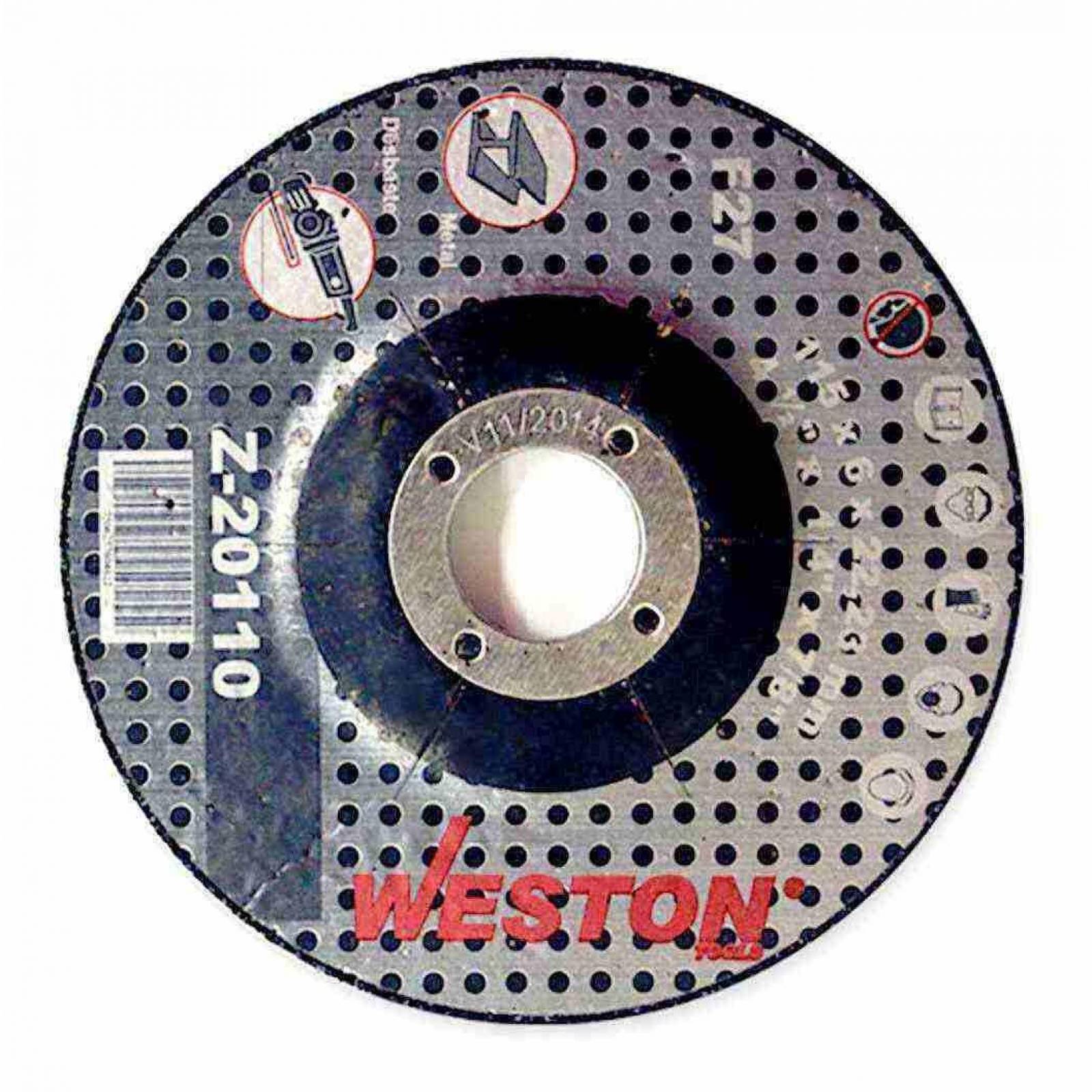 Disco Abrasivo 4.5" Metal Desbaste Weston Tools 